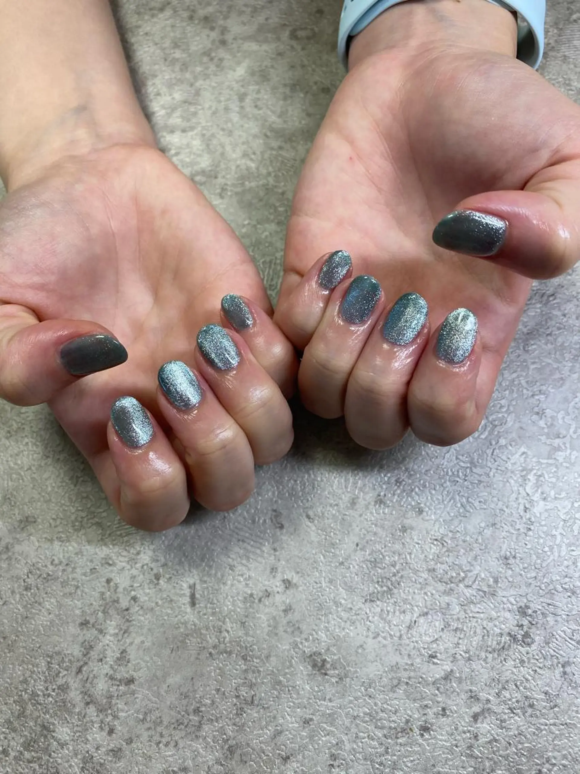 ネイル マグネットネイル マグネットワンカラー ワンカラーネイル ハンドネイル LINON所属・【LINON】 airiのネイルデザイン