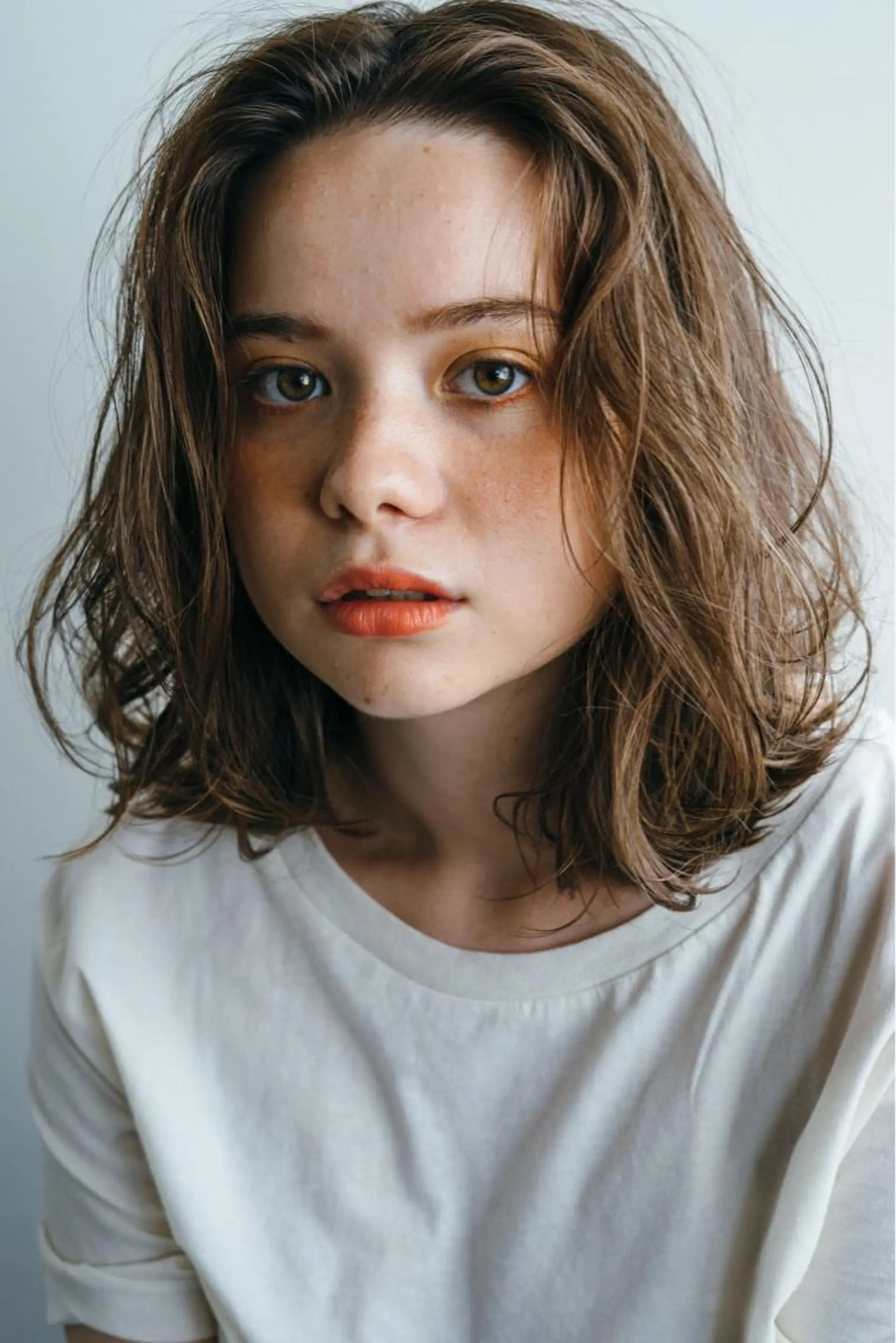 ミディアム カラー ボブ 新宿/美髪矯正 髪質改善/韓国風山本のヘアスタイル