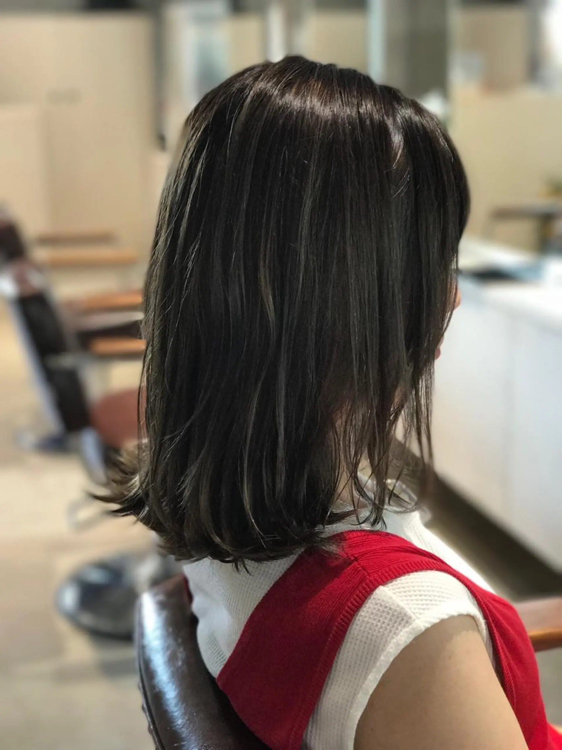 ミディアム カラー ブルーカラー ブルージュ Maeda マエダのヘアスタイル
