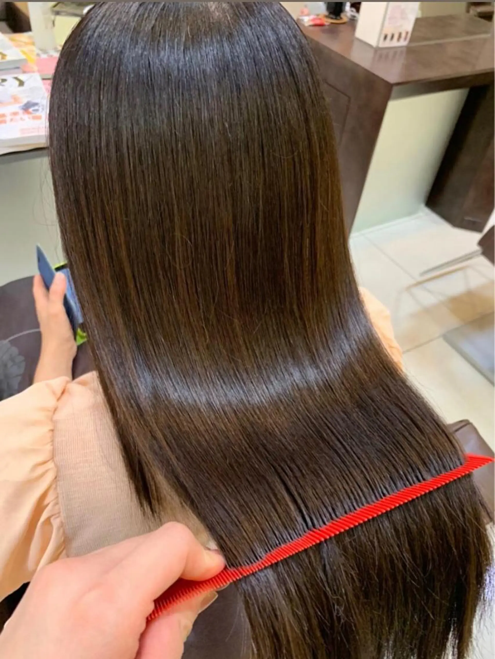 ロング 静岡/草薙パーマ メンズバレイヤージュのヘアスタイル