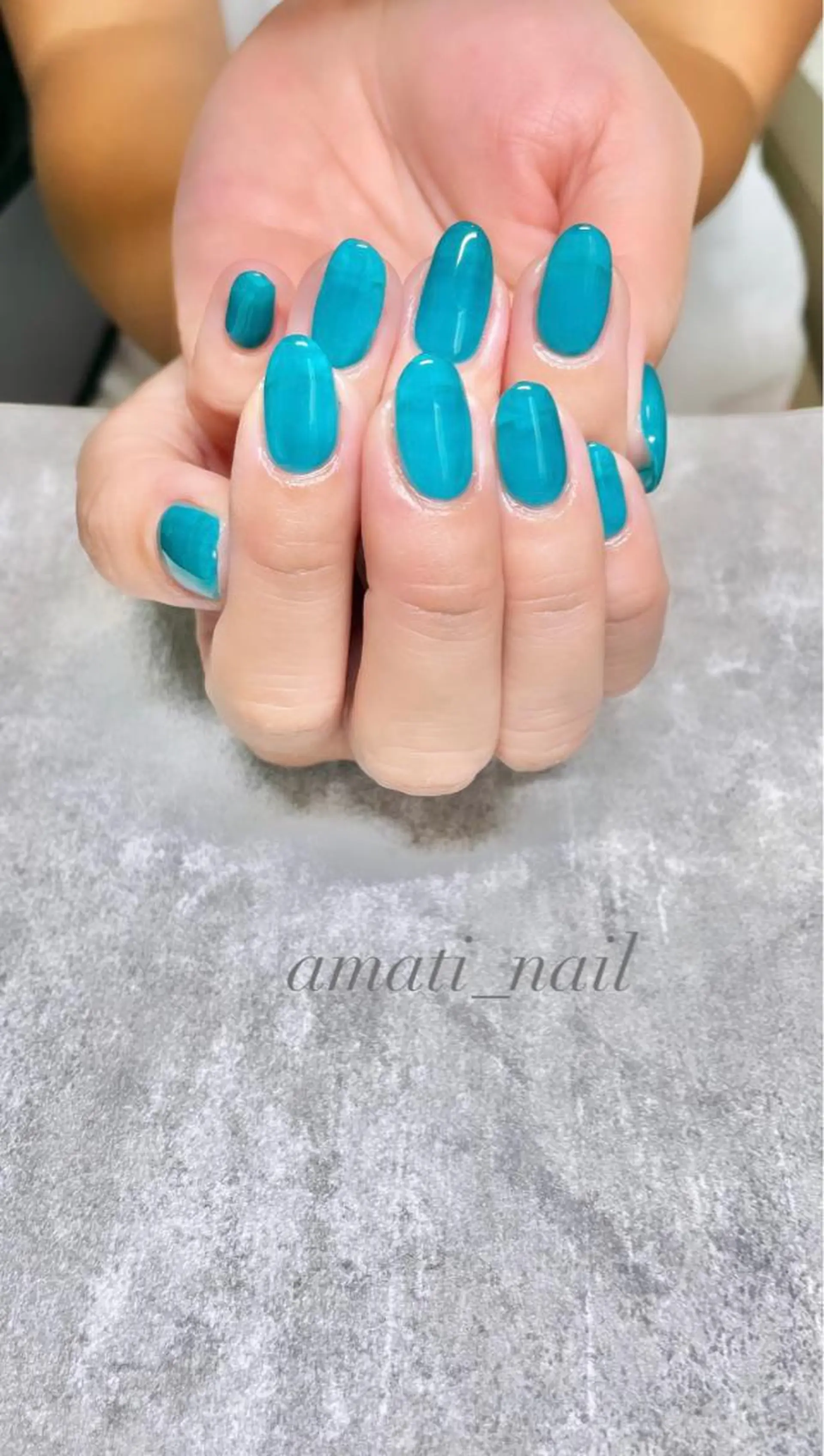 ネイル ブルー クリアネイル マグネットネイル ミラーネイル ニュアンスネイル ハンドネイル amati_nail TAKAKOのネイルデザイン