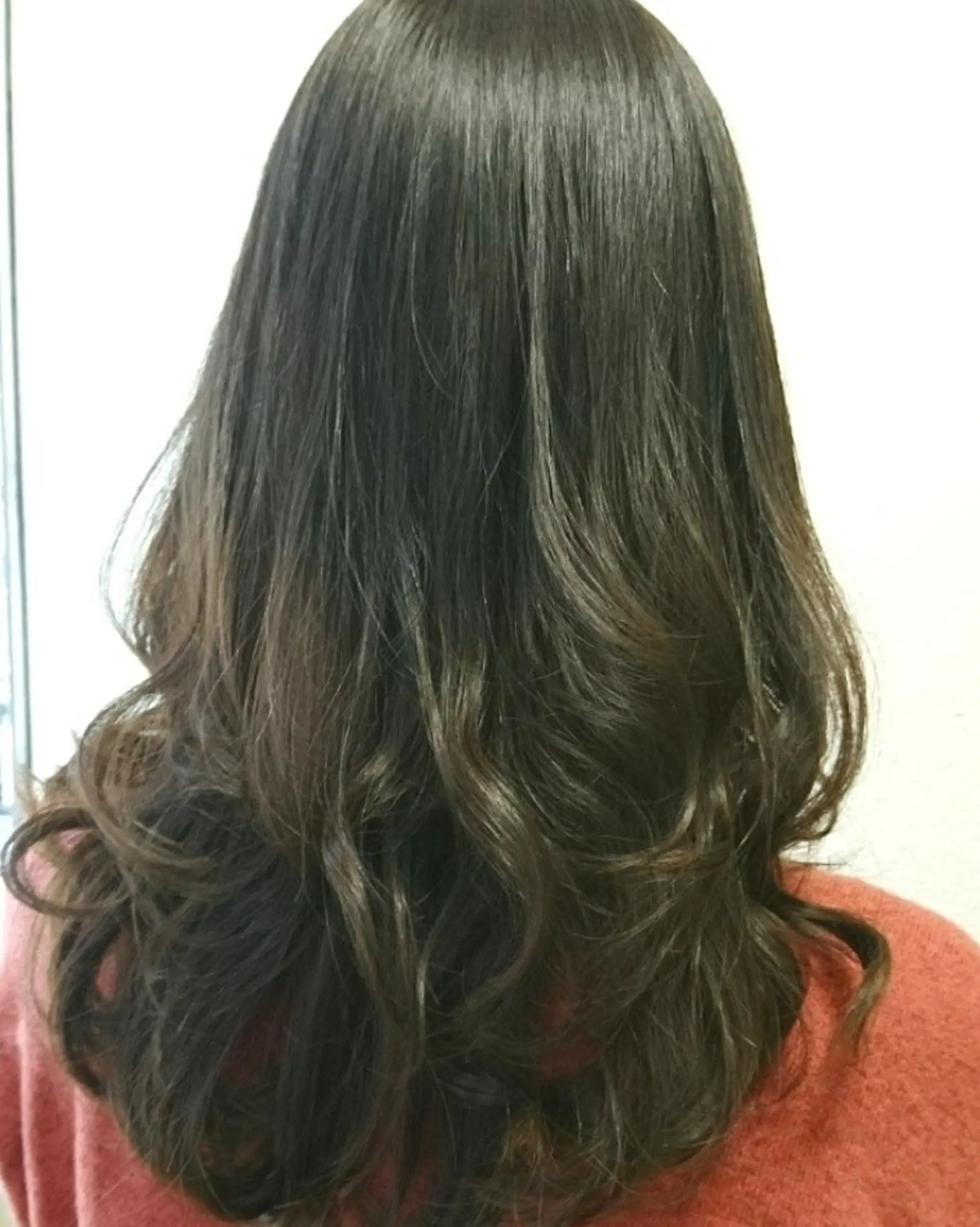 カラー ロング アッシュ 透明感カラー カット パーマ ＊Cielo＊ 佐藤 幸世のヘアスタイル