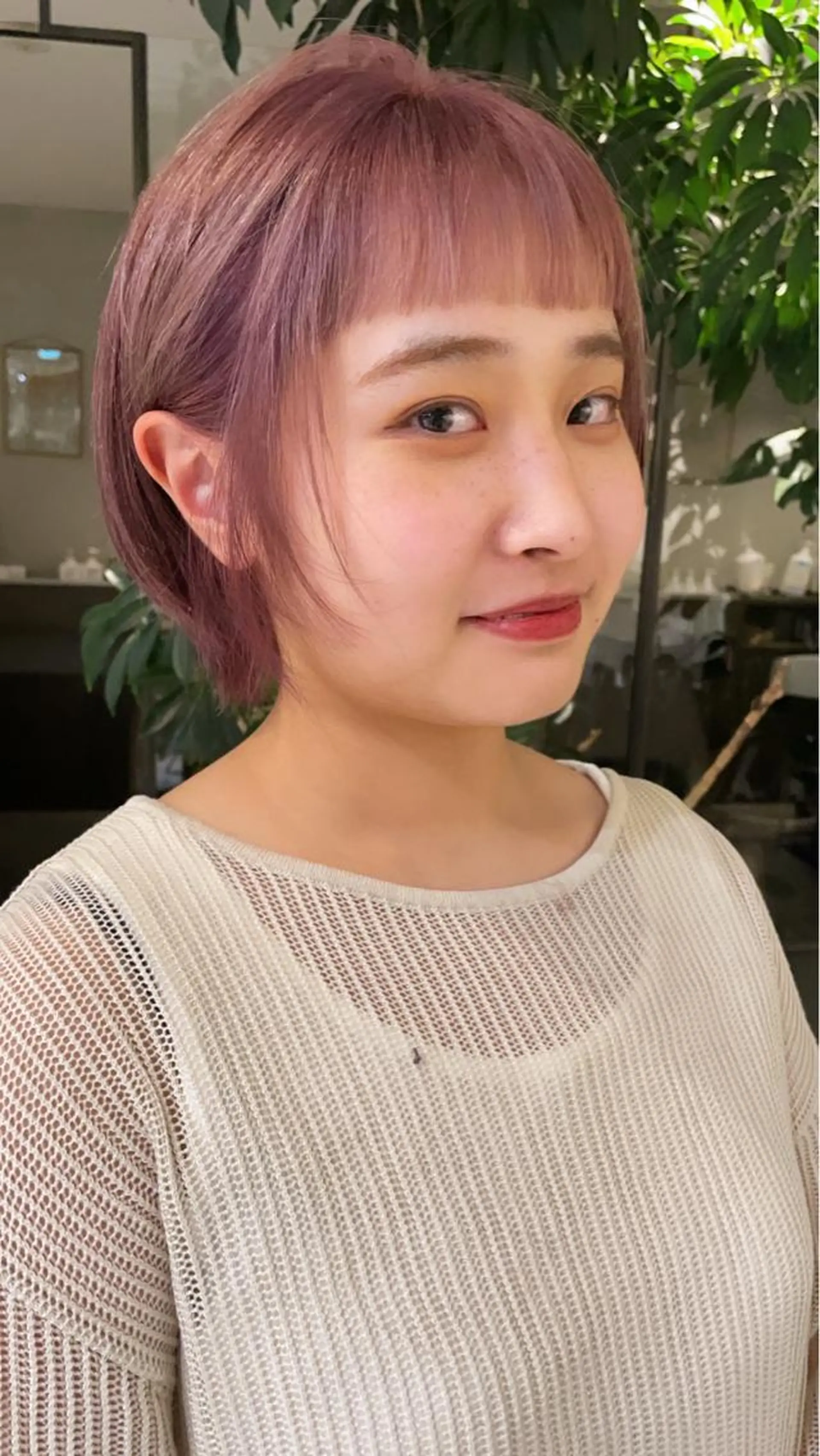 ショート パーマ ヘアアレンジ メンズ キッズ ネイル マツエク・マツパ メンズブリーチ カラーマツエク トリートメント ピンク カラー特化サロン梅田 Eir茶屋町/山下のヘアスタイル