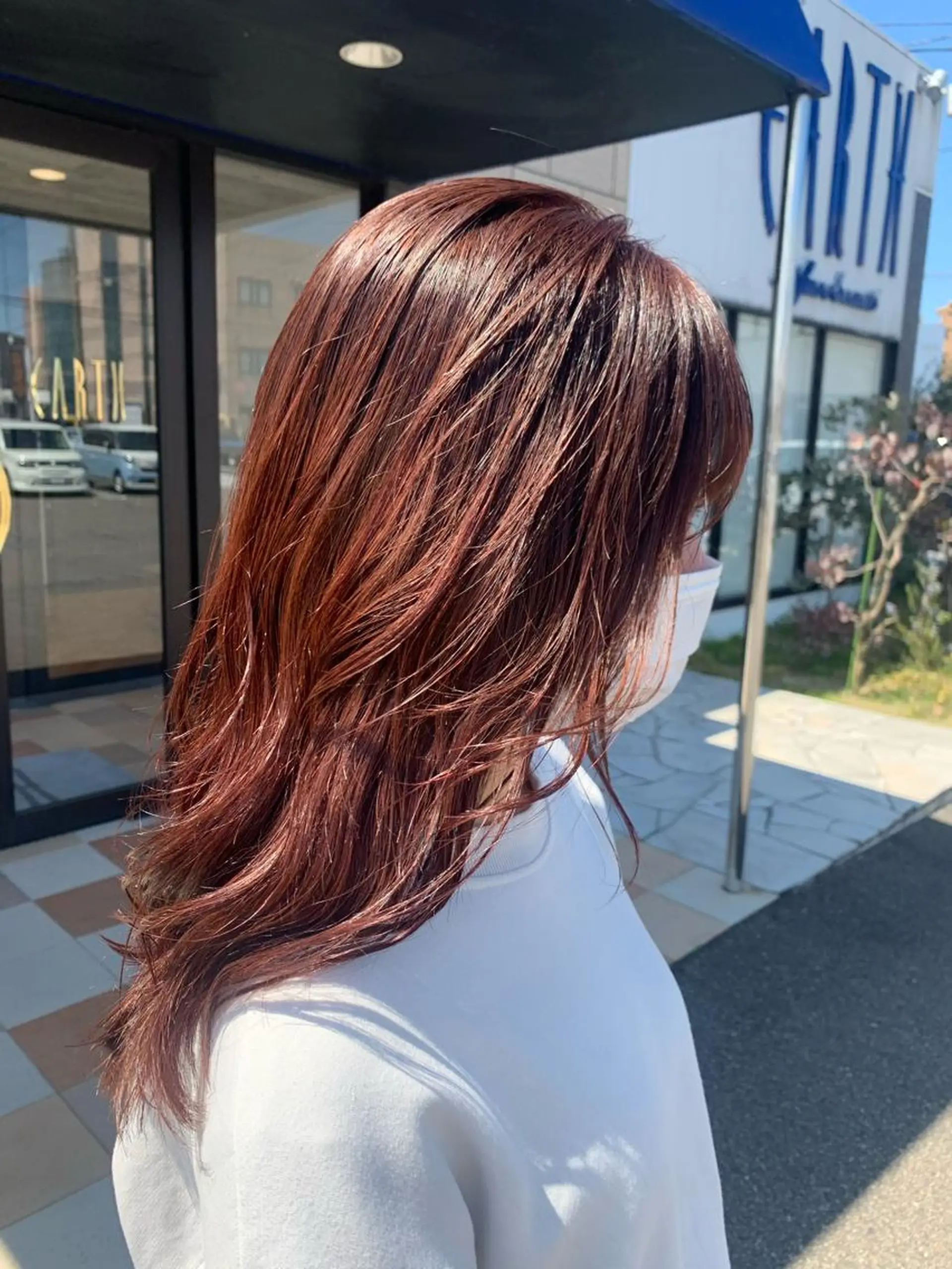 ミディアム EARTH  紫竹山 🦋本間未来🦋のヘアスタイル