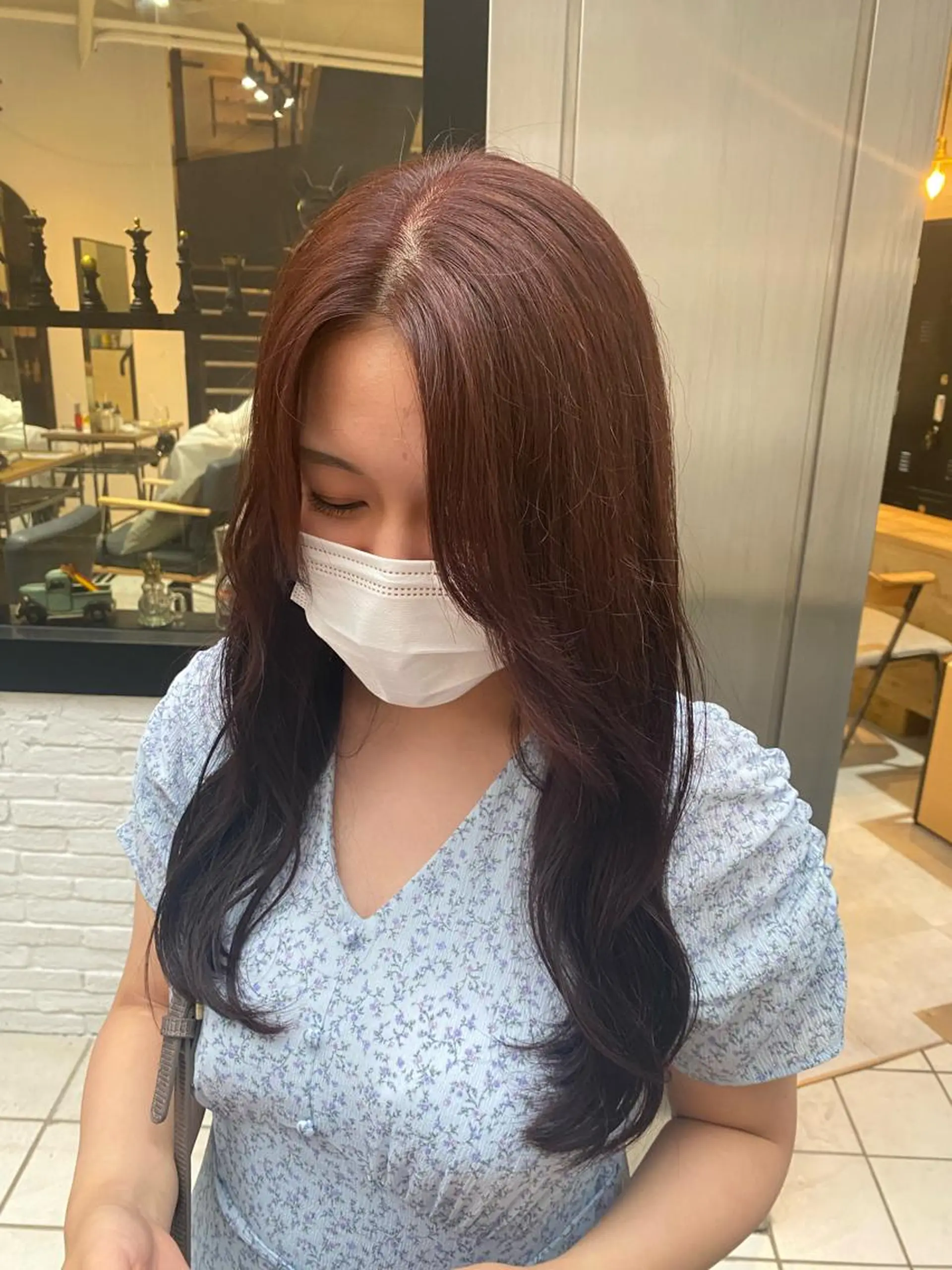 ロング カラー カット ヘアカラー トリートメント otoha✳︎ くすみカラーのヘアスタイル