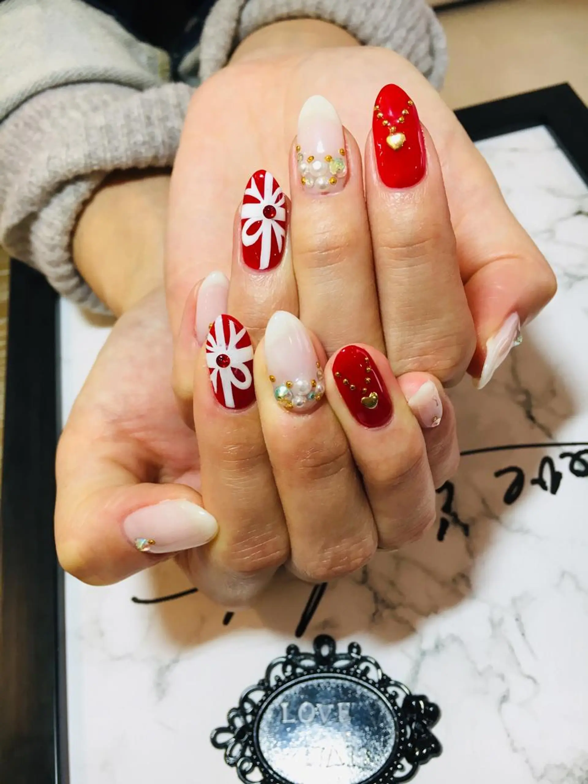 ネイル 持ち込み ハンドネイル LOVE NAIL 💕Sonoのネイルデザイン