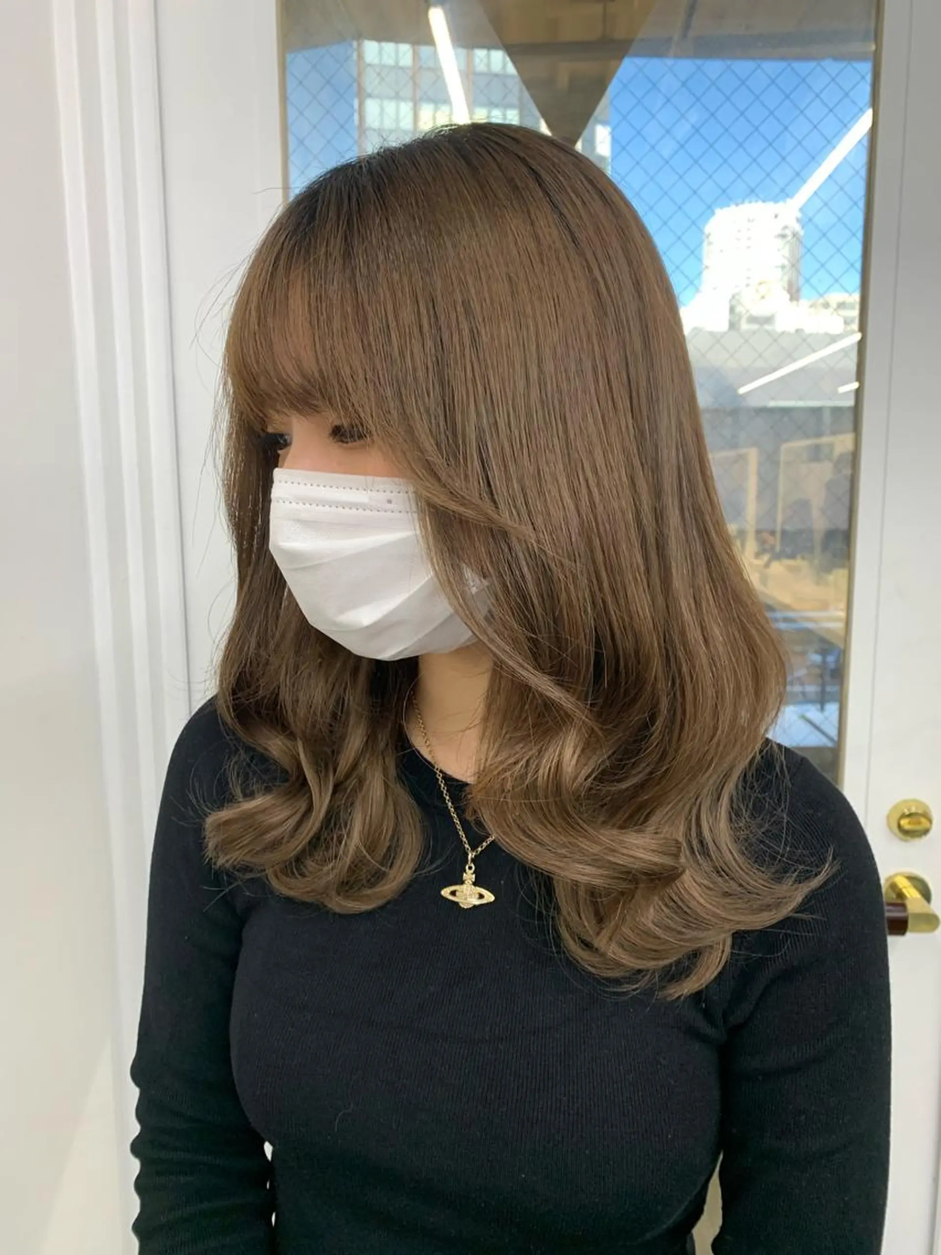 セミロング カラー カット トリートメント とも🏆プルエクステ /髪質改善🏆渋谷のヘアスタイル