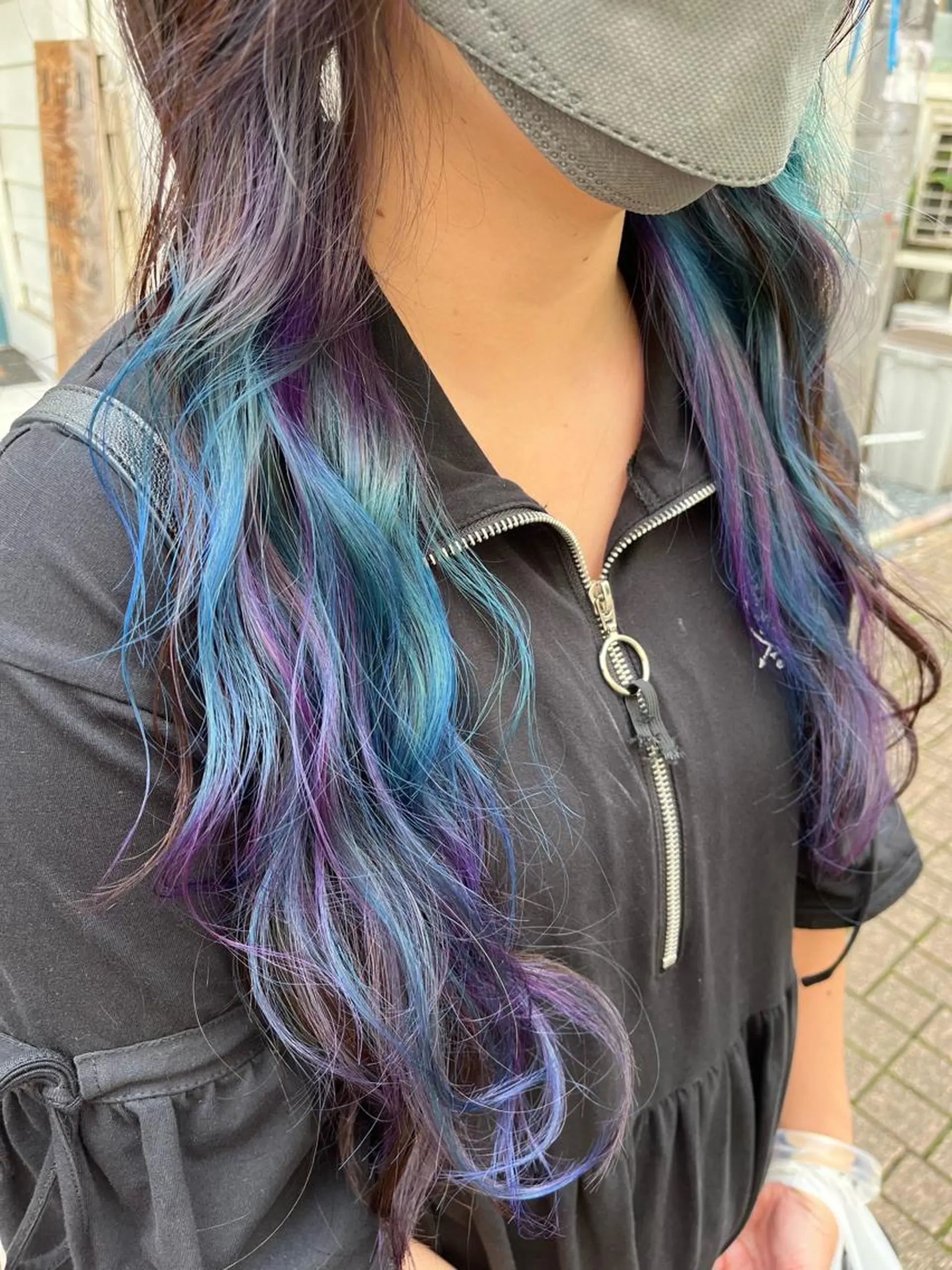 ロング カラー ショートボブ アッシュ バレイヤージュ ミストバング ベージュカラー カット ヘアカラー トリートメント 原宿サロン代表 デザインカラー伊藤卓のヘアスタイル