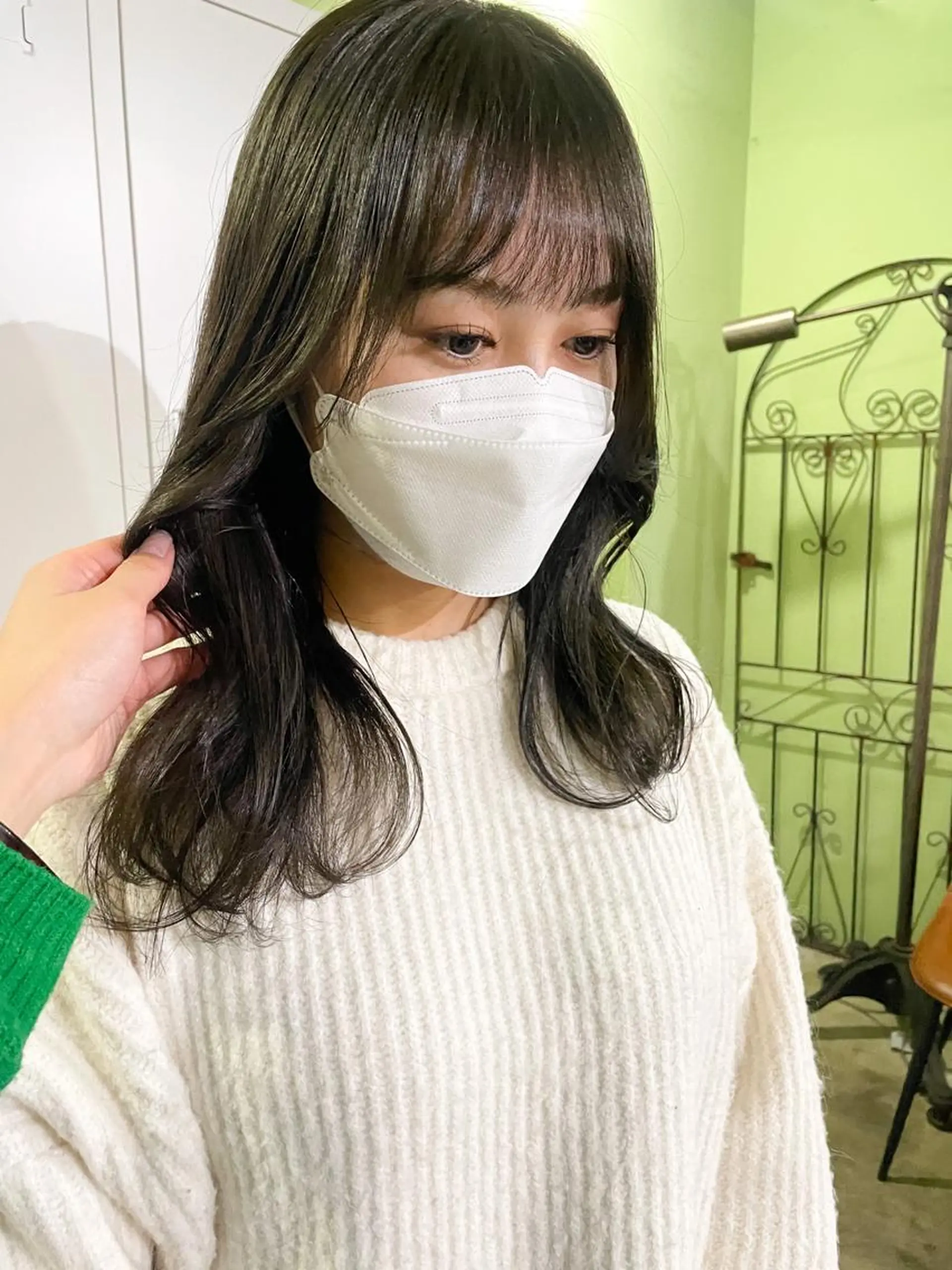 ミディアム カラー ボブヘアカット Rikapi❤️のヘアスタイル