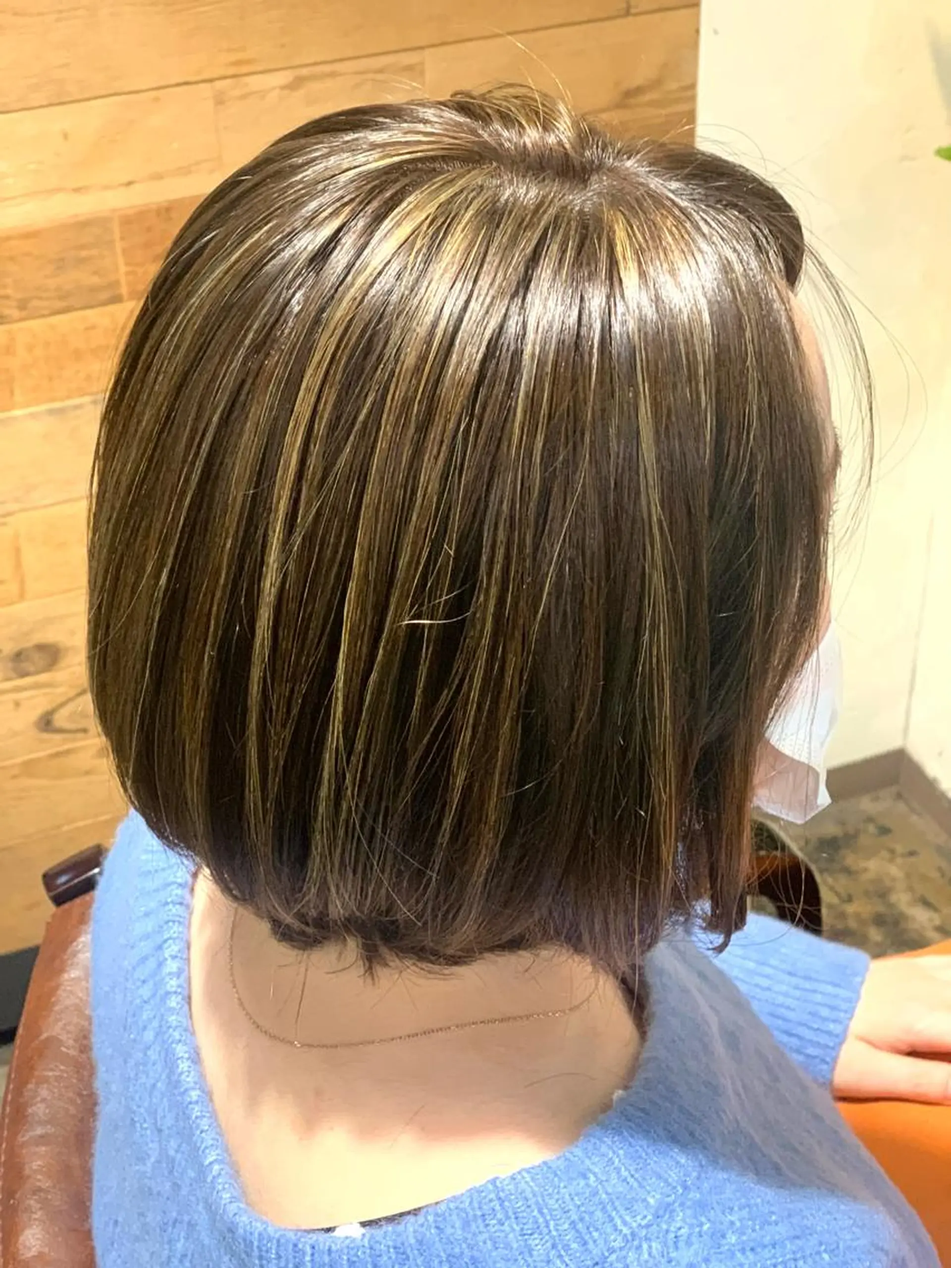 ミディアム カラー ハイライト✨髪質改善 TAKAさんです😊のヘアスタイル