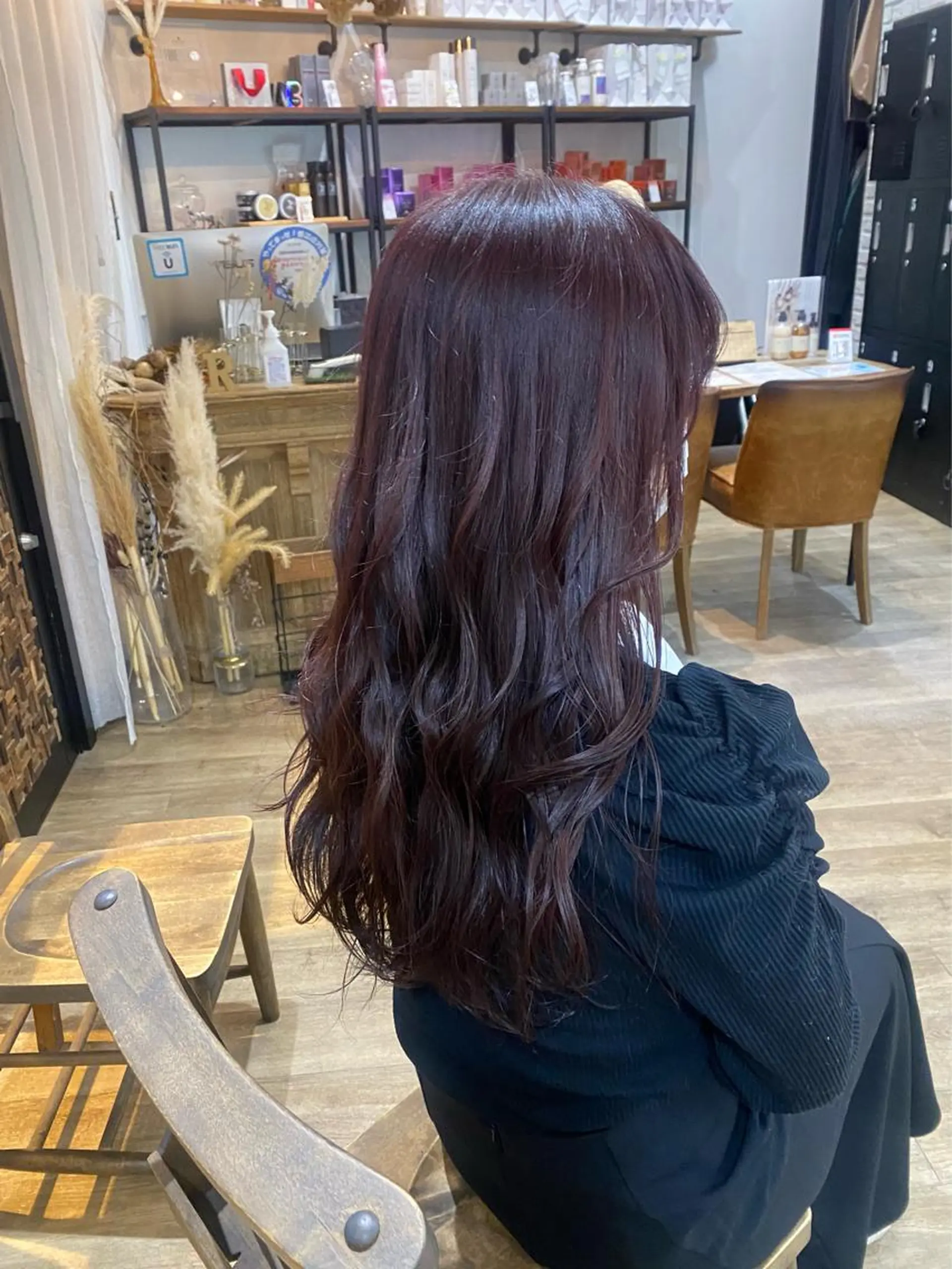 ロング カラー ヘアアレンジ ヘアカラー トリートメント あおい 🍒暖色カラーのヘアスタイル