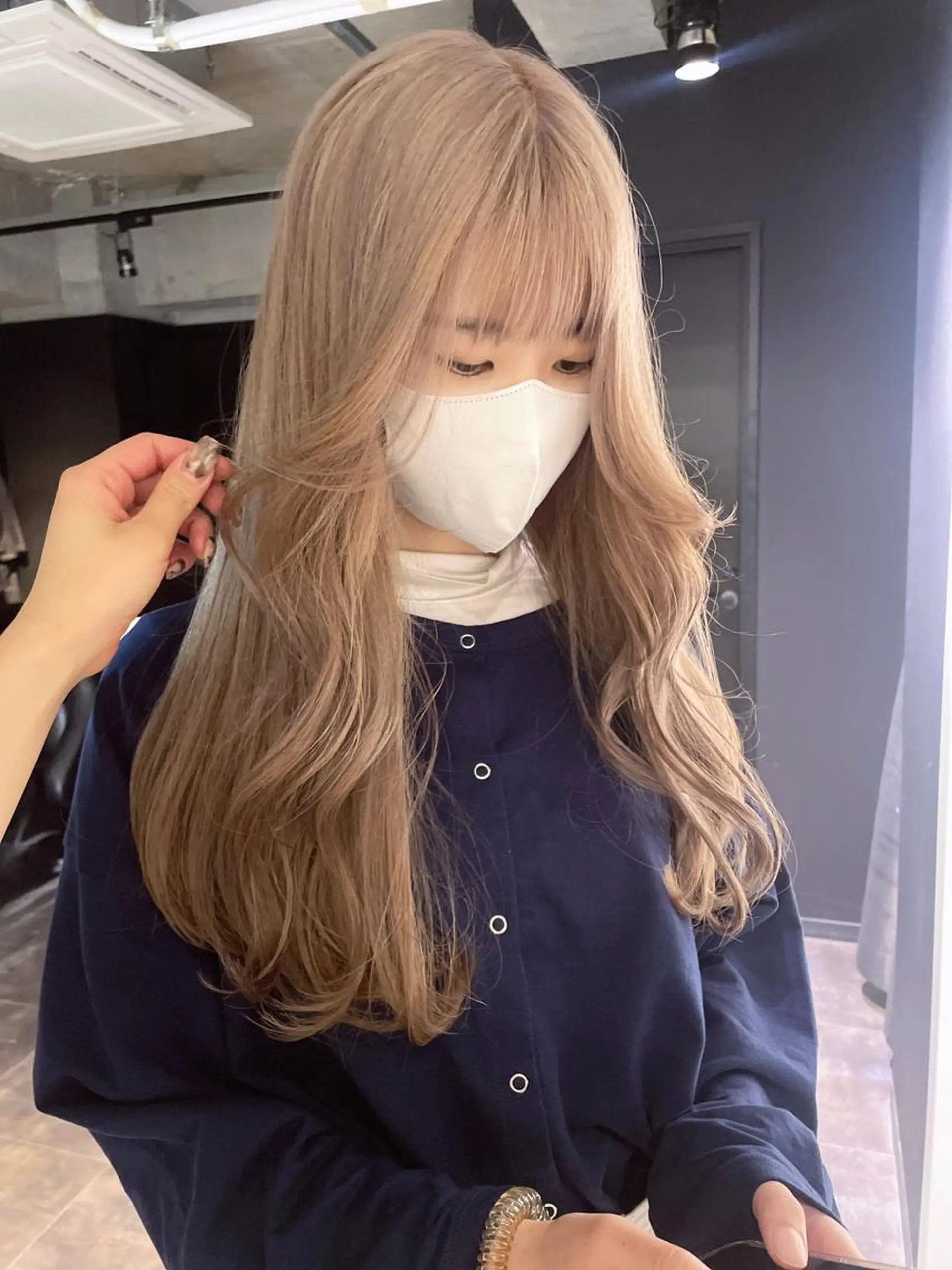 ロング カラー ブリーチ 心斎橋/ブリーチ minamiのヘアスタイル
