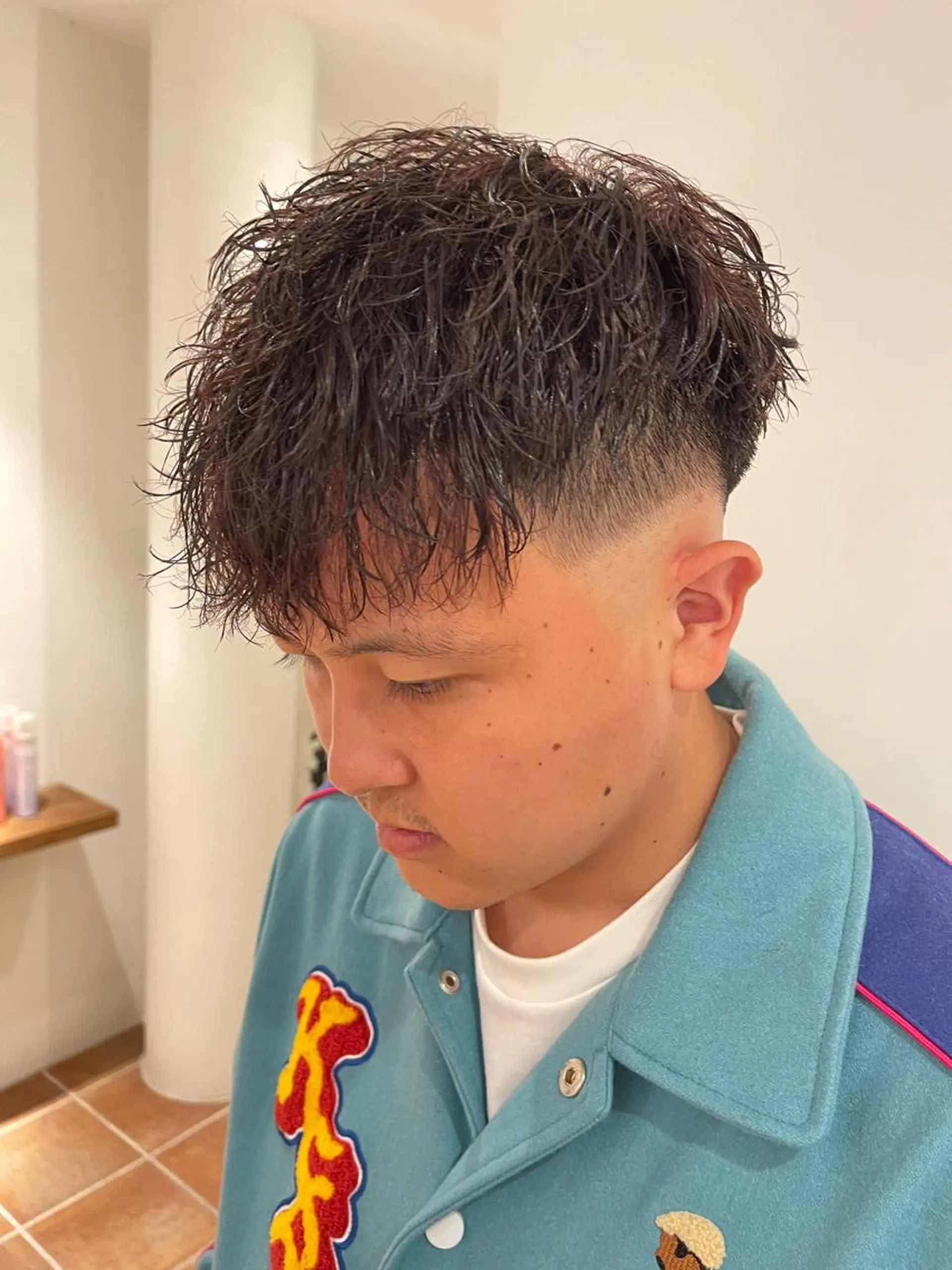 ショート パーマ ツイストスパイラルパーマ スパイラルパーマ 蜂須賀🐝縮毛矯正 ストレートパーマのヘアスタイル