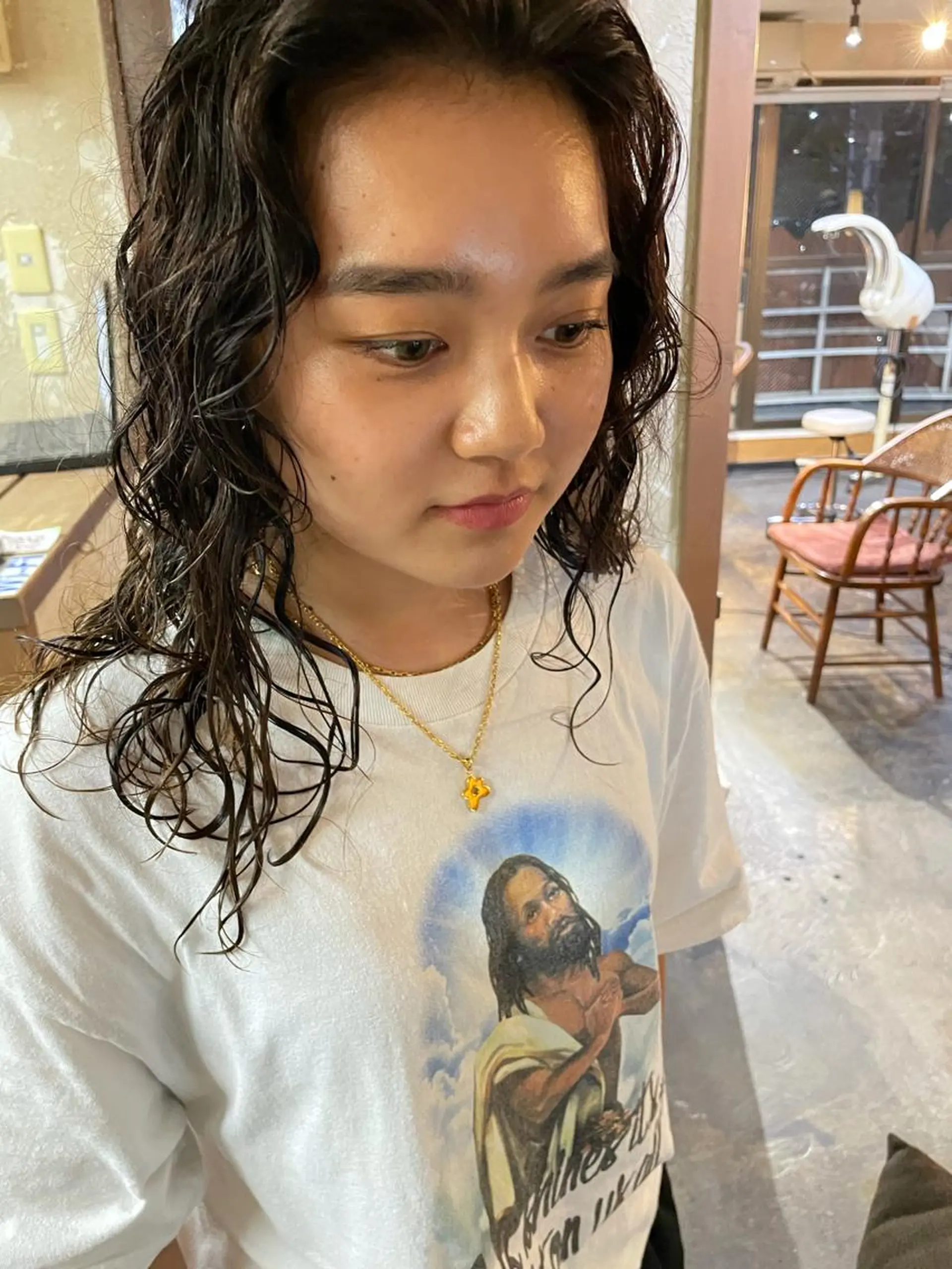 ロング パーマ キッズ カット パーマ トリートメント オトナヘア🌸 harukaのヘアスタイル