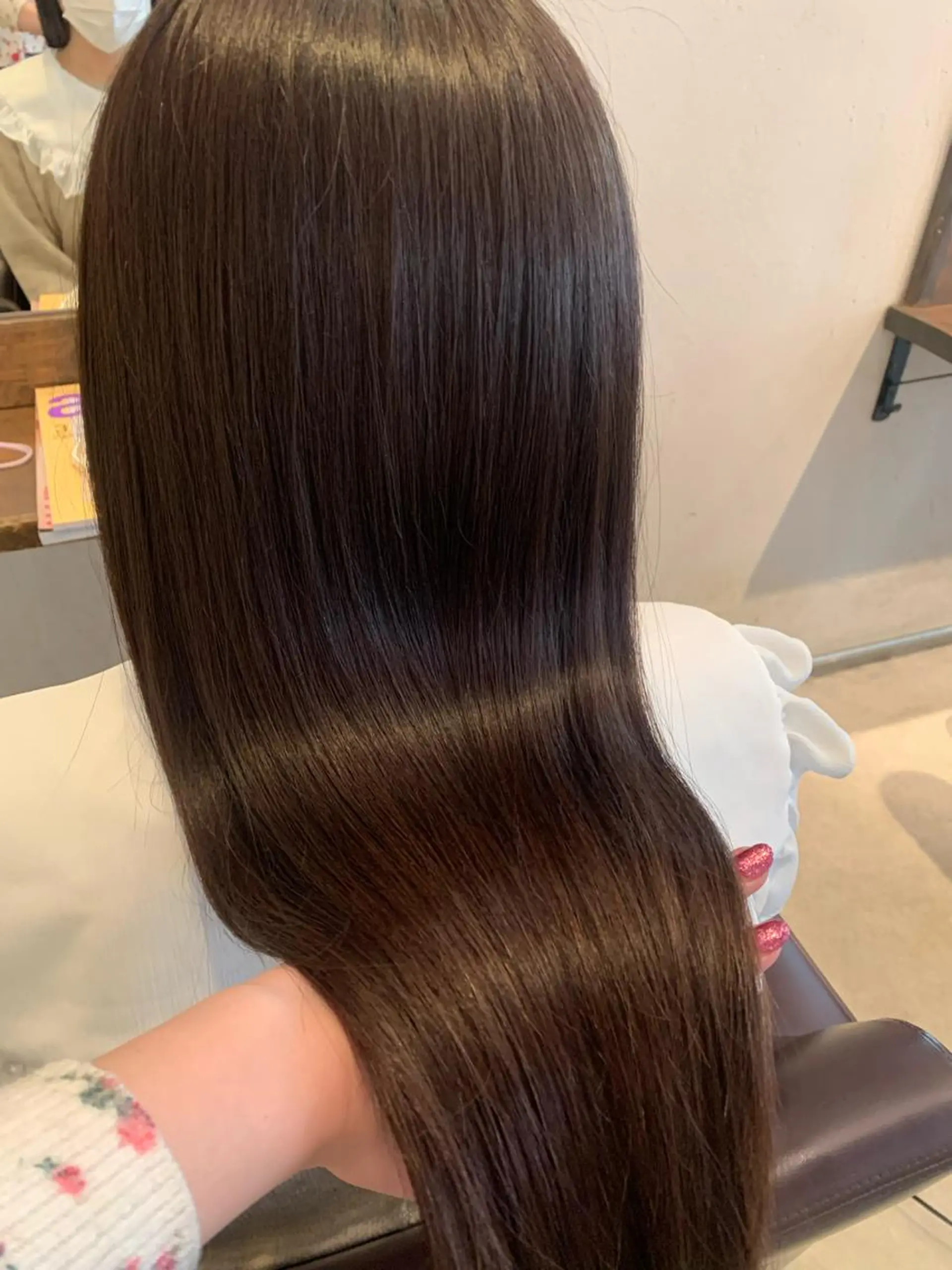 ロング カラー ヘアカラー トリートメント 透明感/オリーブ/ グレージュ/YUKAのヘアスタイル