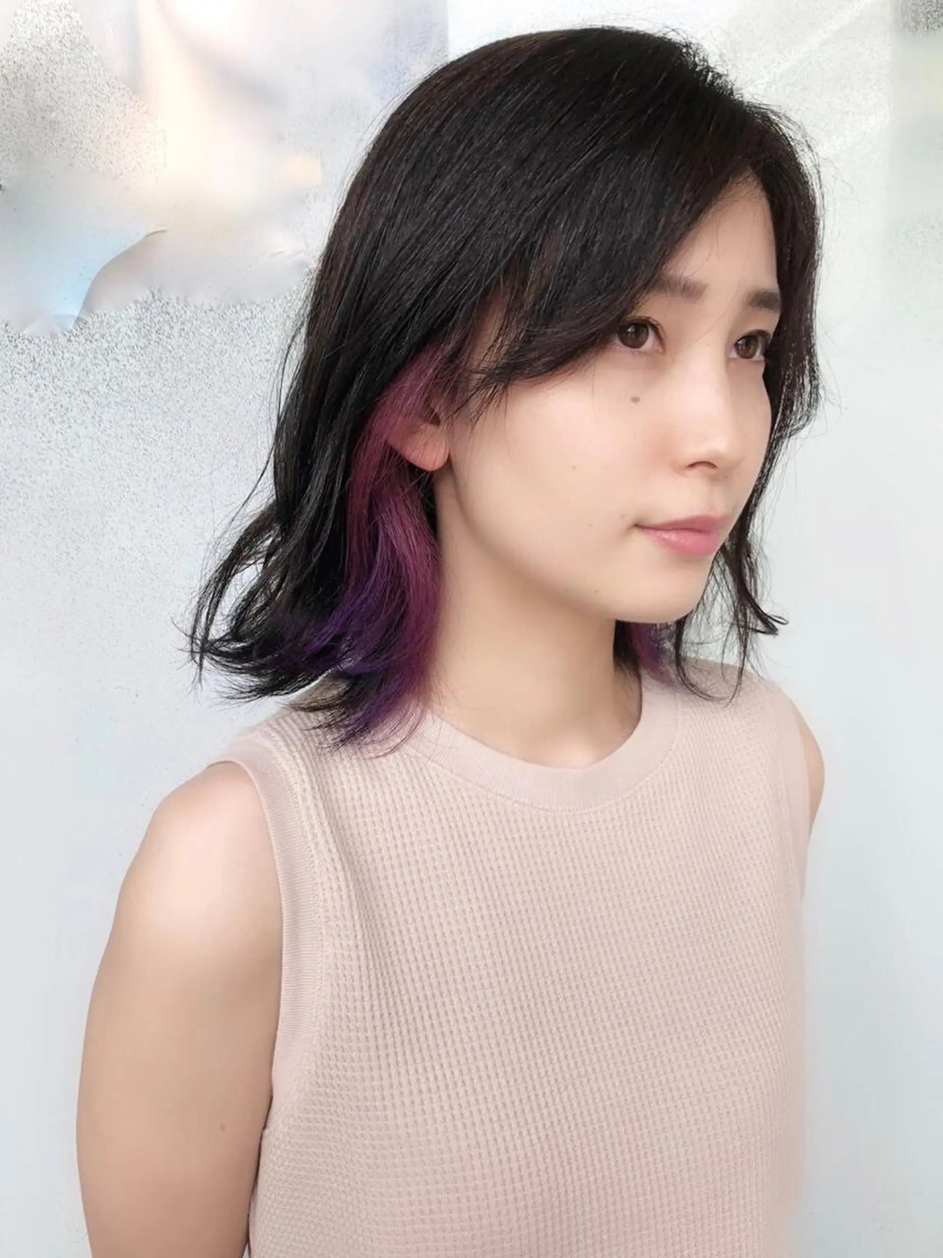 ミディアム キノシタ ナオユキのヘアスタイル