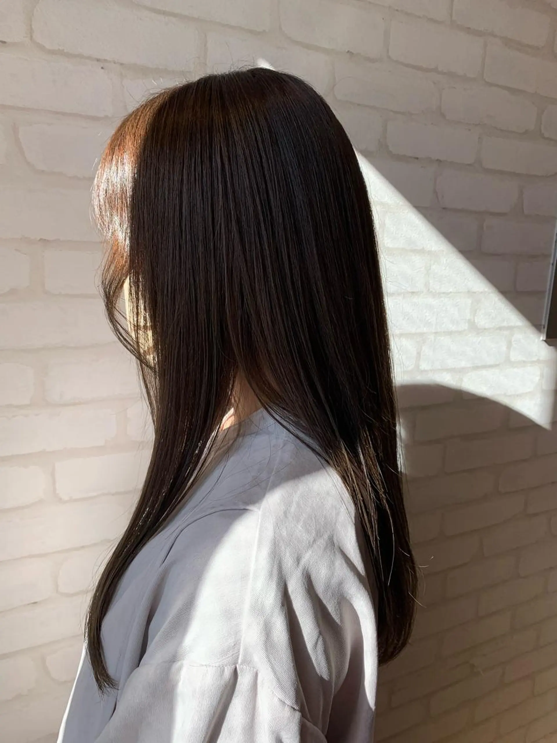 ロング カラー アッシュ 透明感カラー オレンジ oasis川越店所属・秋葉 万柚子のヘアスタイル