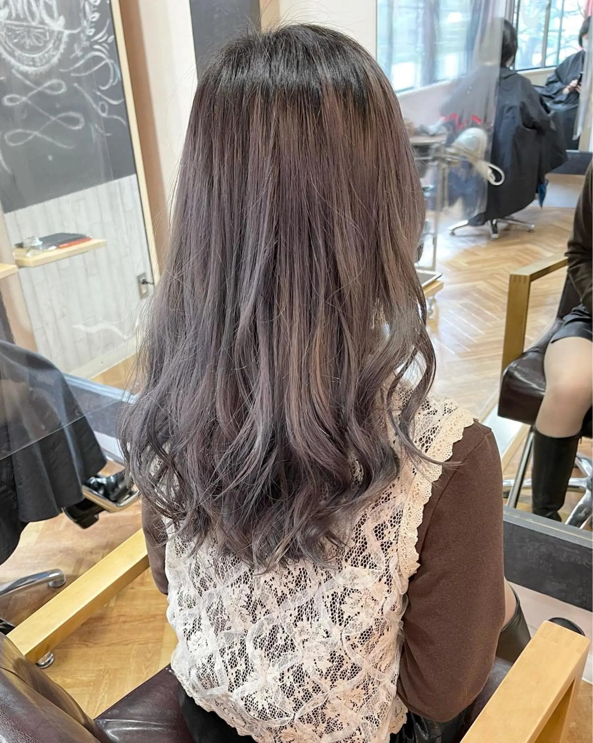 セミロング カラー 髪質改善&艶カラー Zina💋池袋のヘアスタイル