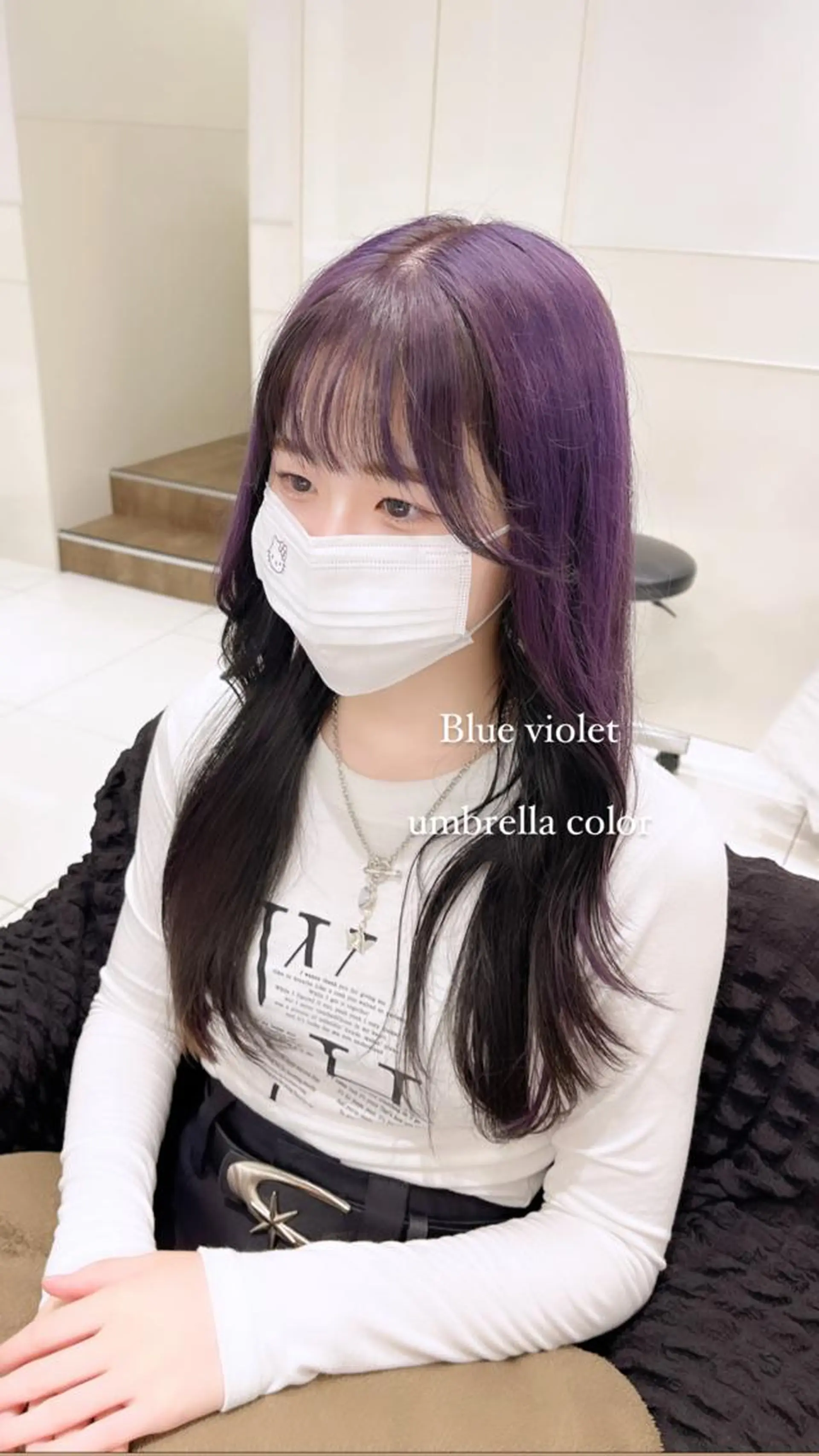 ロング カラー ヘアアレンジ ブリーチ ねいるとあいの店キュプレ橘通店所属・harua キュプレ/アイリストのマツエク・マツパデザイン