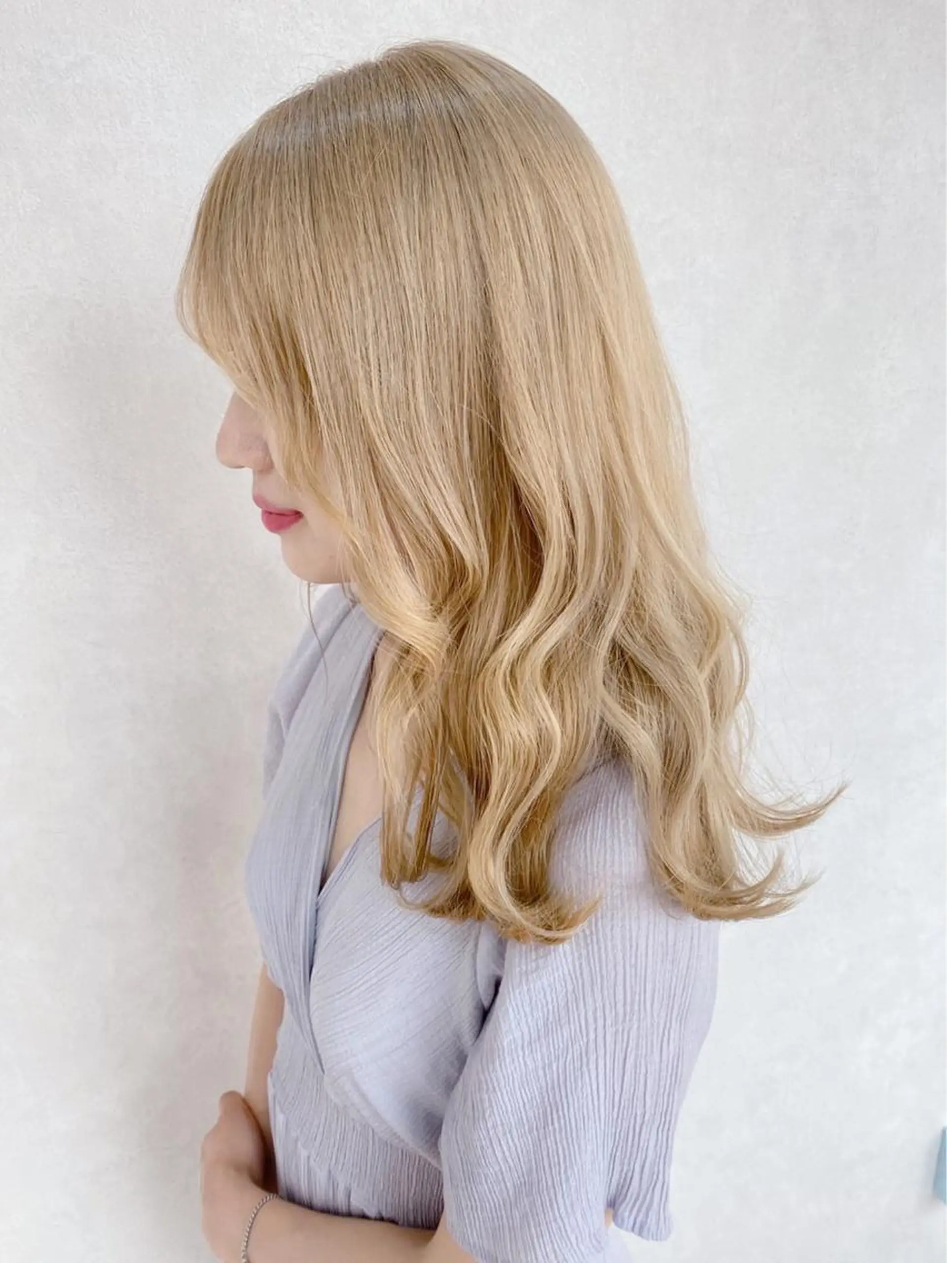 セミロング カラー 髪質改善 ヒデのヘアスタイル