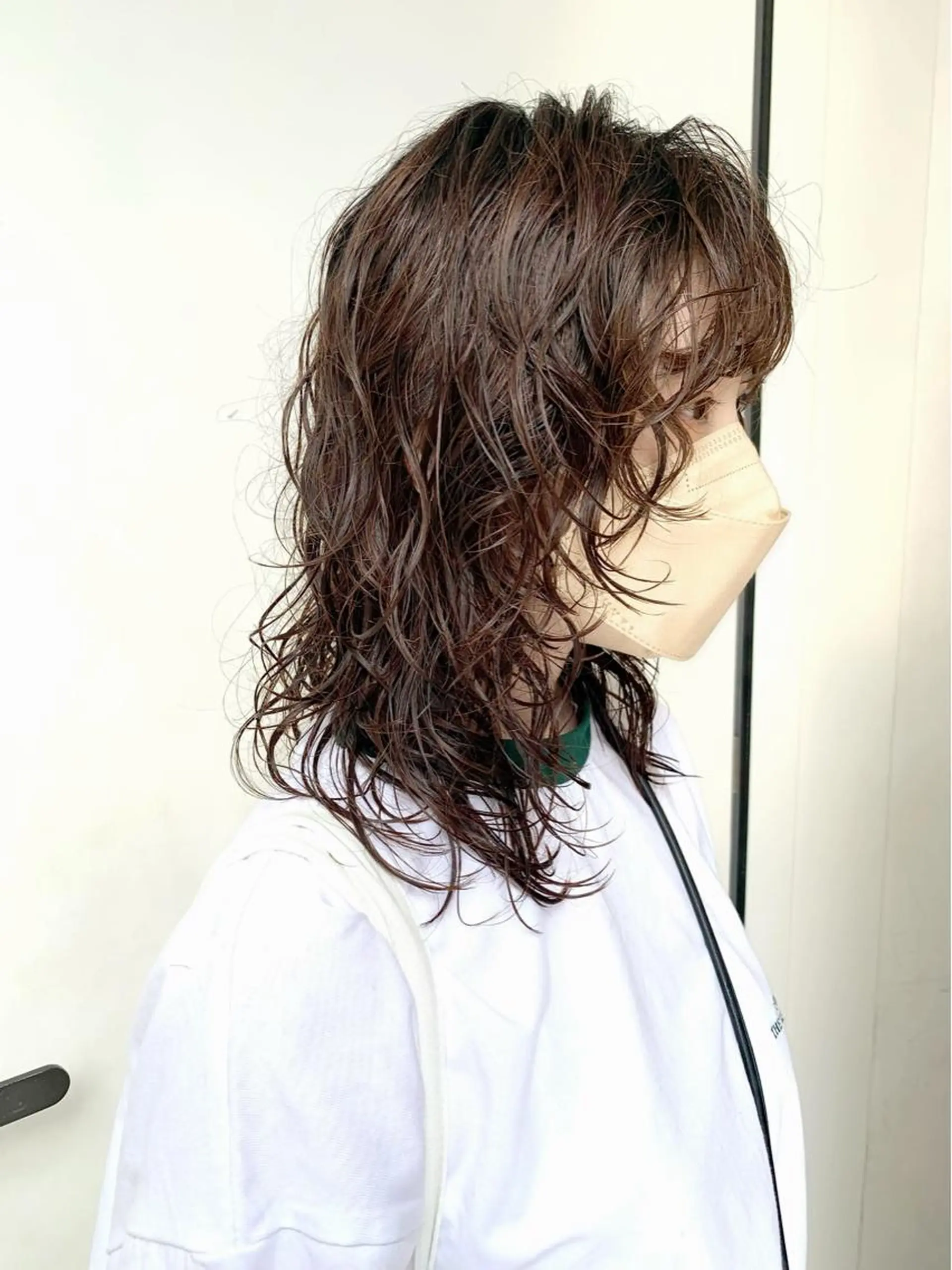 セミロング パーマ カット ヘアカラー パーマ トリートメント レイヤーカット/艶髪 ✨💭KIRARIのヘアスタイル