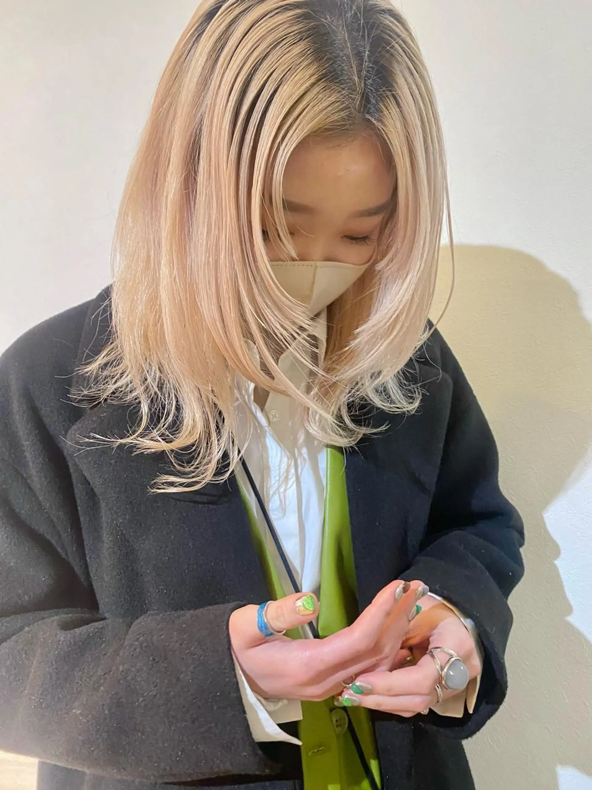 ミディアム ヘアアレンジ niconail 千歳烏山店所属・niconail 🧣ayu 📍烏山のネイルデザイン