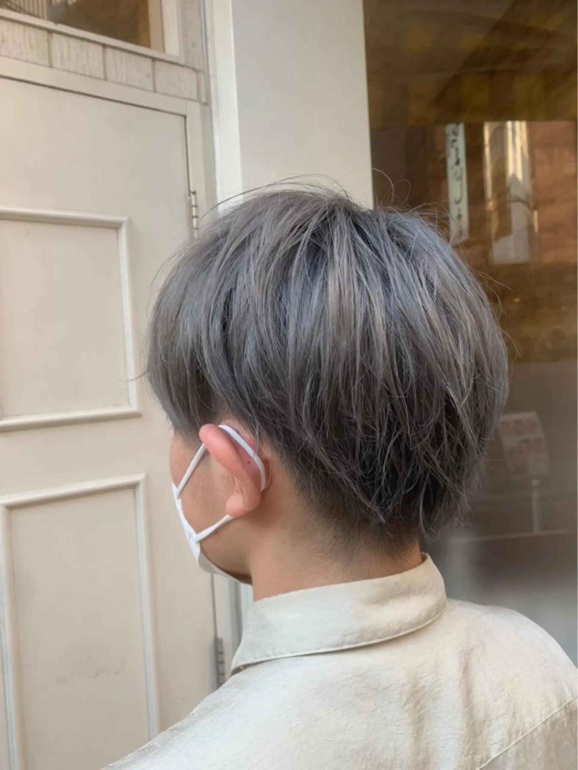 カラー メンズ アッシュ シルバー シルバーアッシュ 🫟Blanco🫟 Color&Careのヘアスタイル