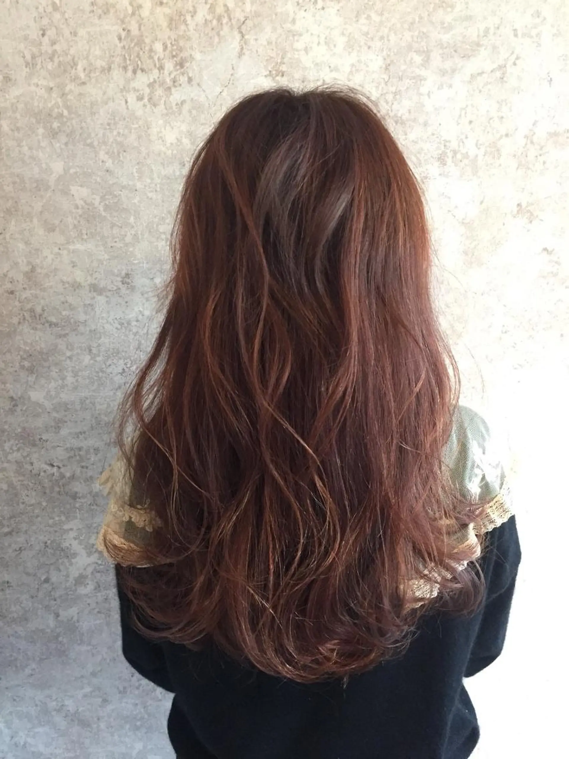 ミディアム カラー パーマ 小顔カット✨ 透明感カラー/村上のヘアスタイル