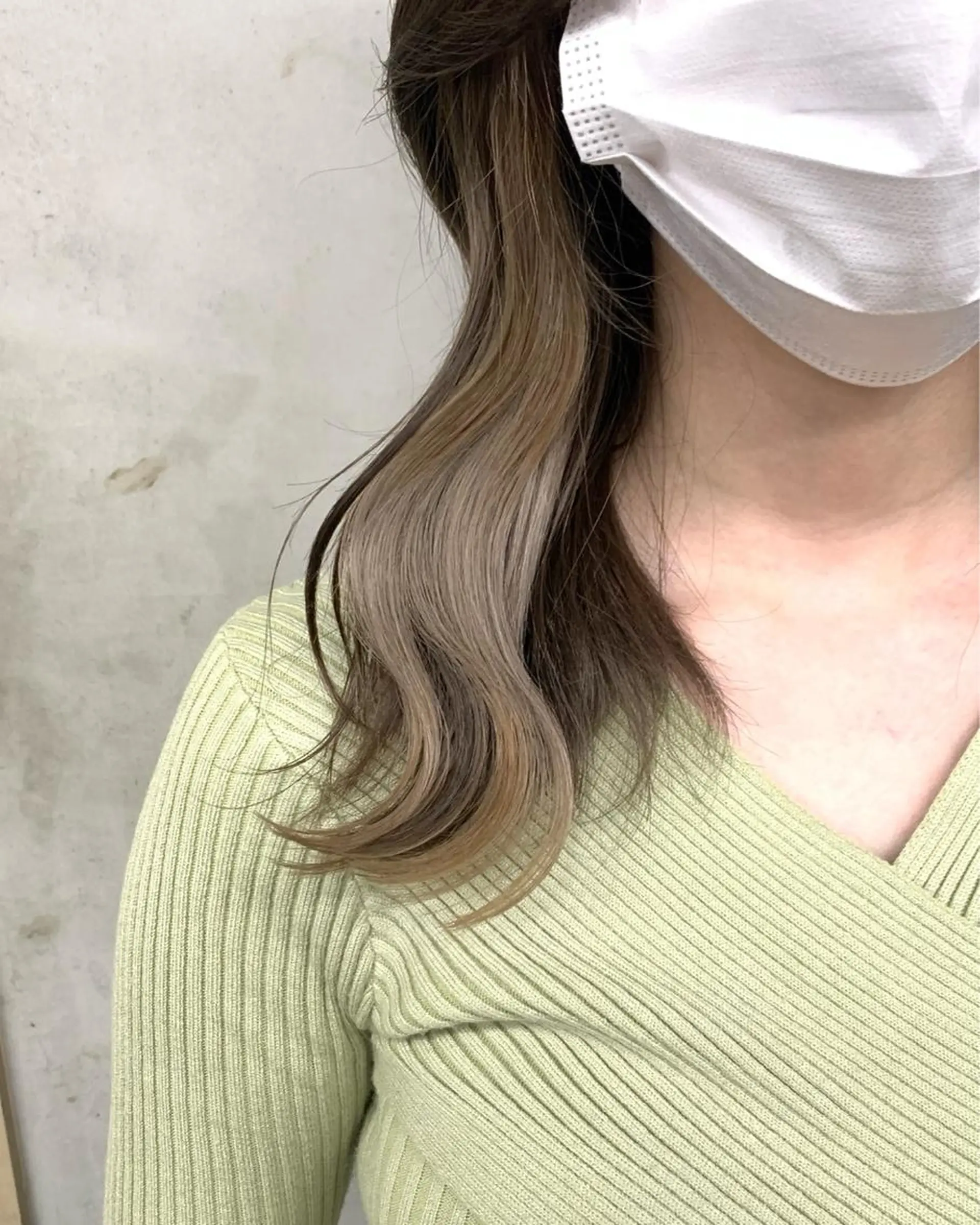 セミロング カラー ヘアカラー トリートメント レイヤー/透明感 カラー🌿KANTAのヘアスタイル