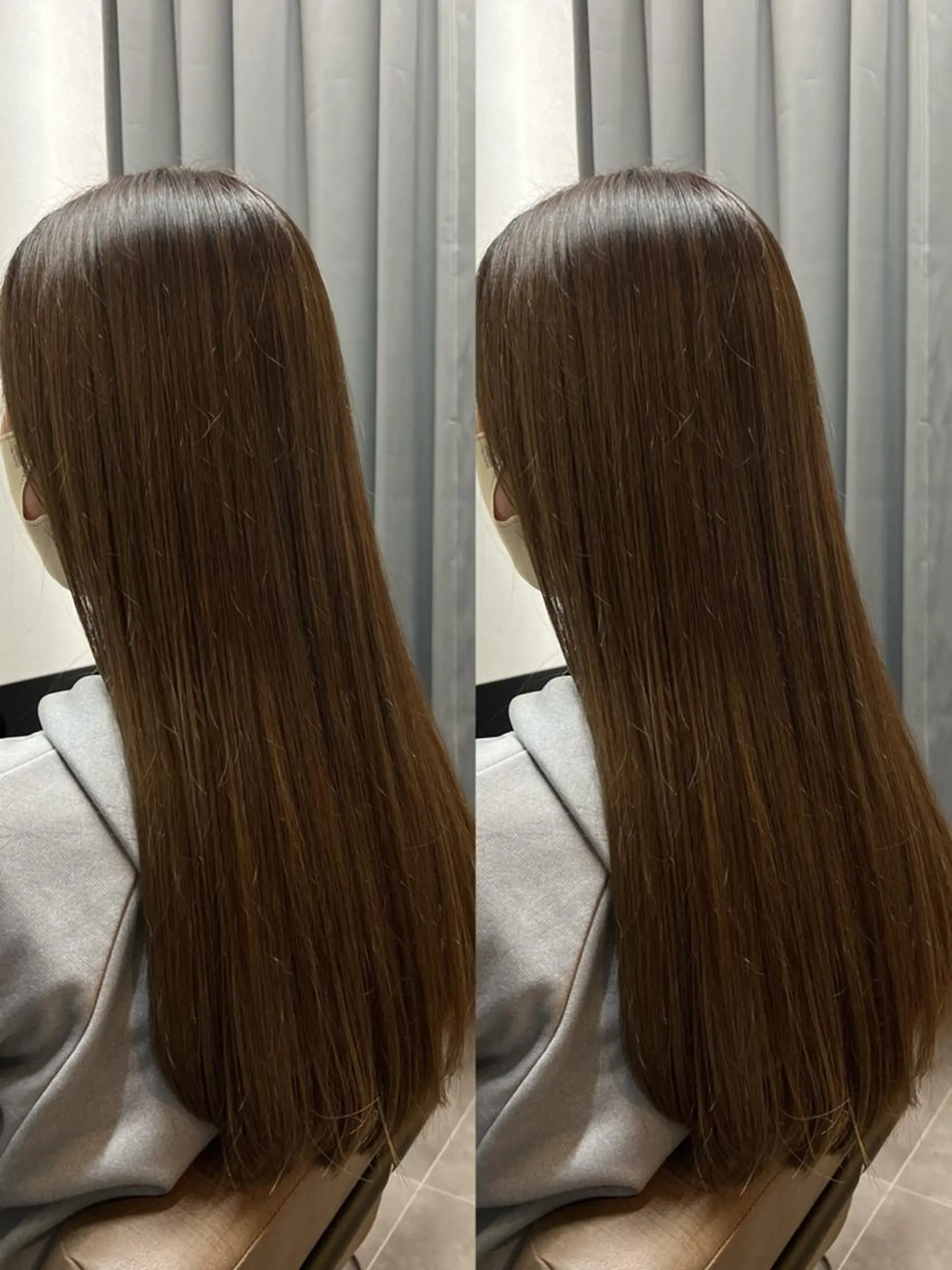 ロング カット ヘアカラー トリートメント TELA HAIRのヘアスタイル