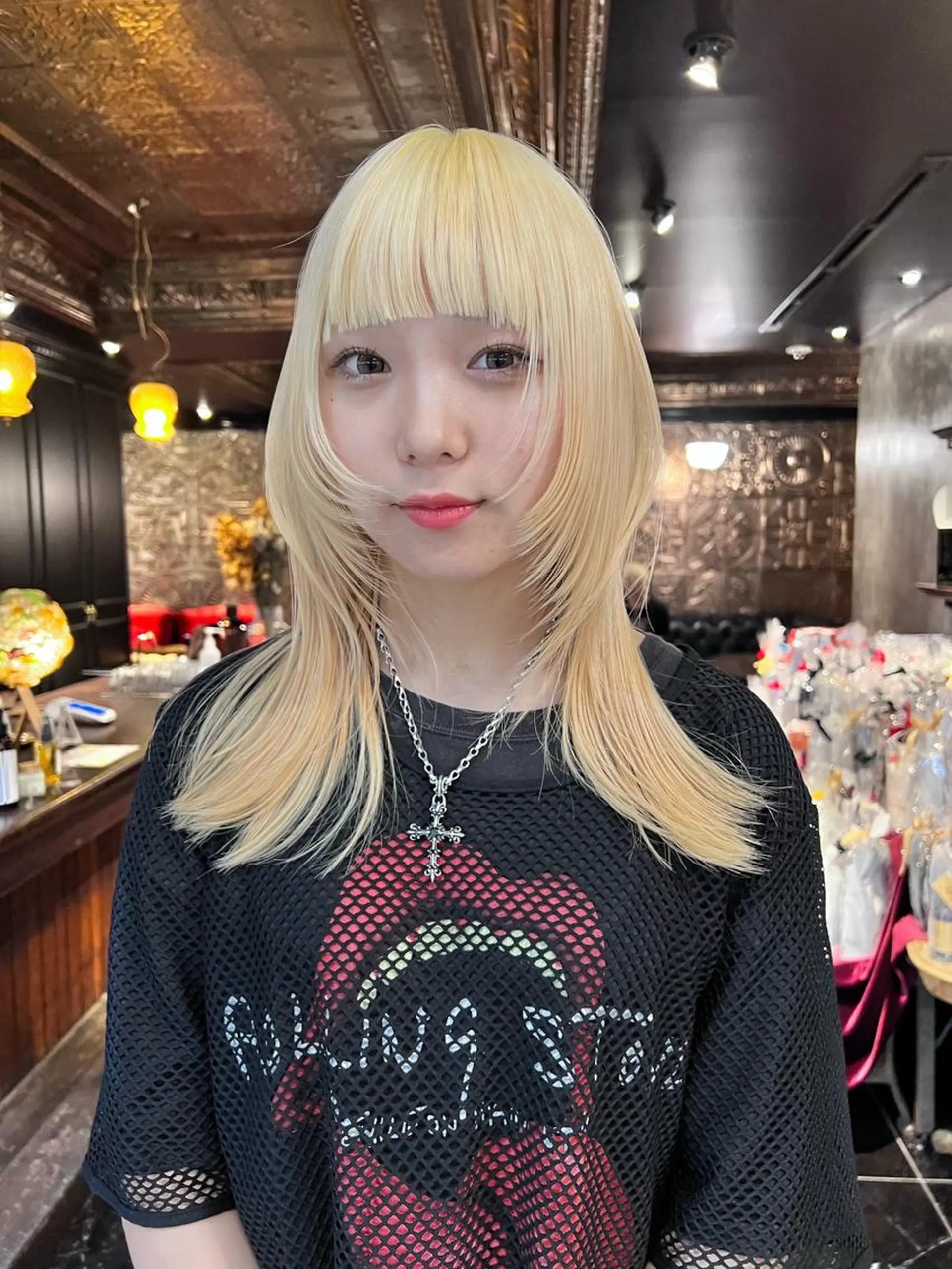 ロング カラー カット ヘアカラー haco＋所属・圧倒的デザイン力 店長🎨RENAのヘアスタイル