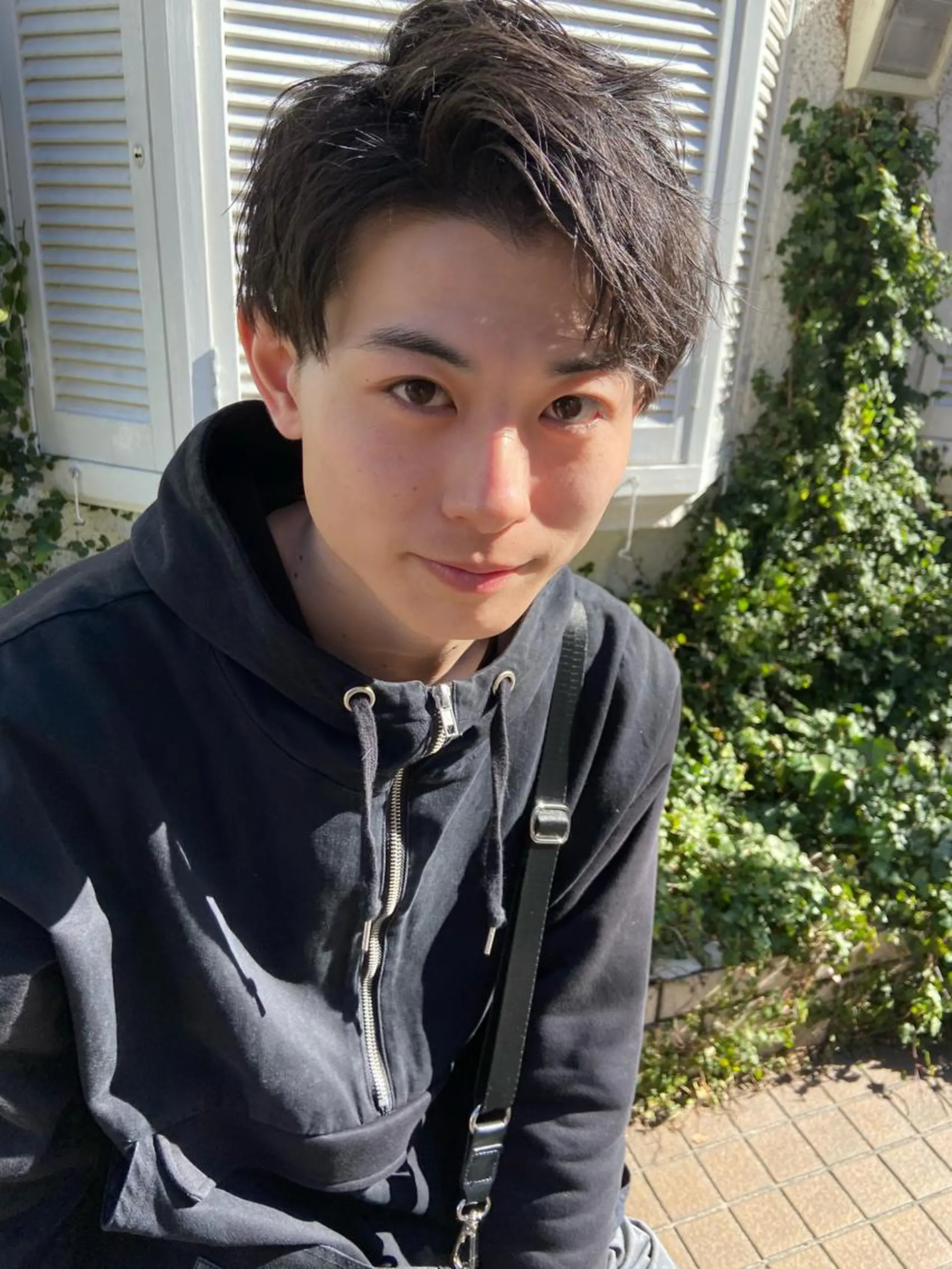 ショート パーマ ヘアアレンジ メンズ アップバング カット CHIC share salon所属・ちこ .のヘアスタイル