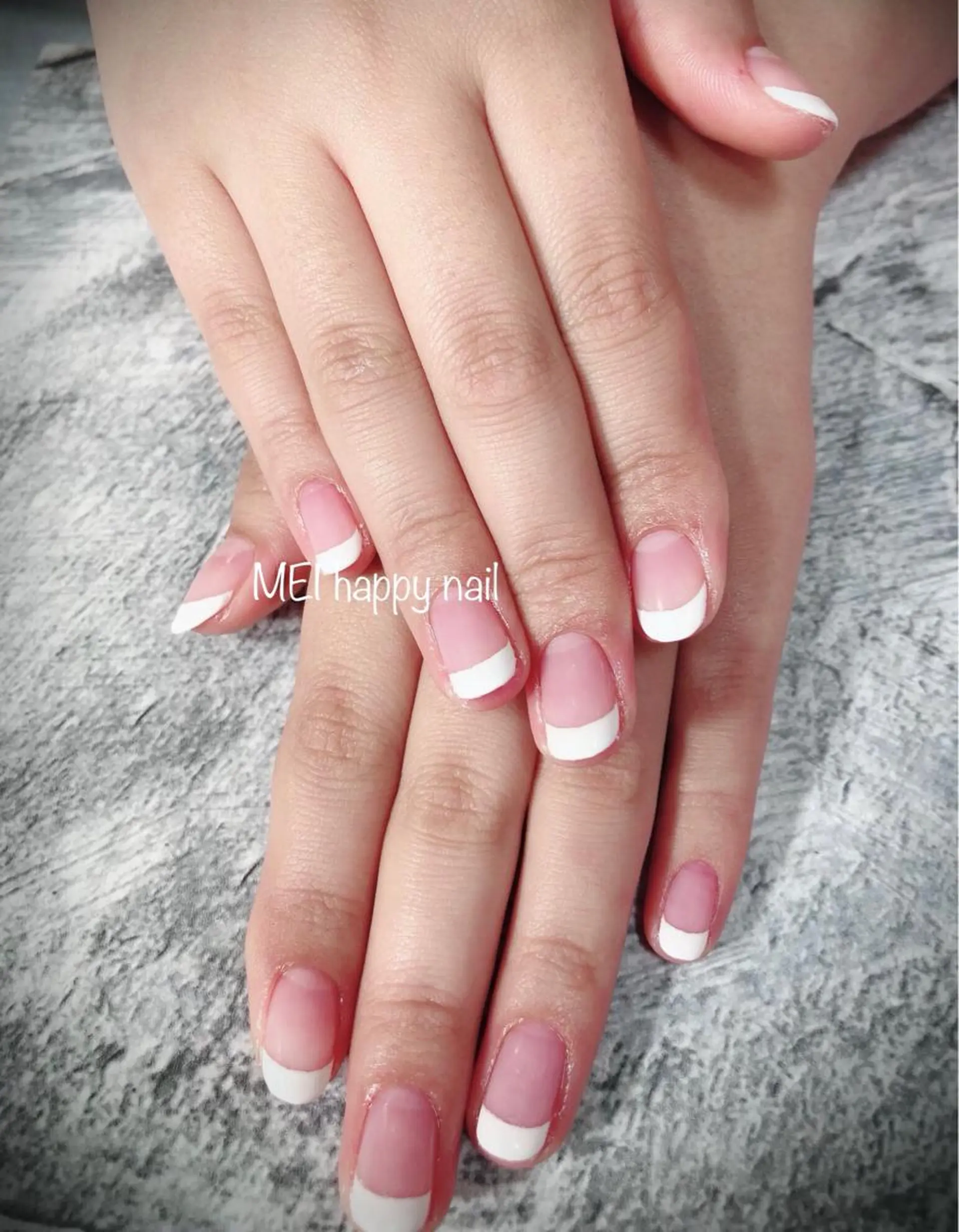 ネイル フレンチネイル 北浦和 自爪育成ケアのネイルデザイン