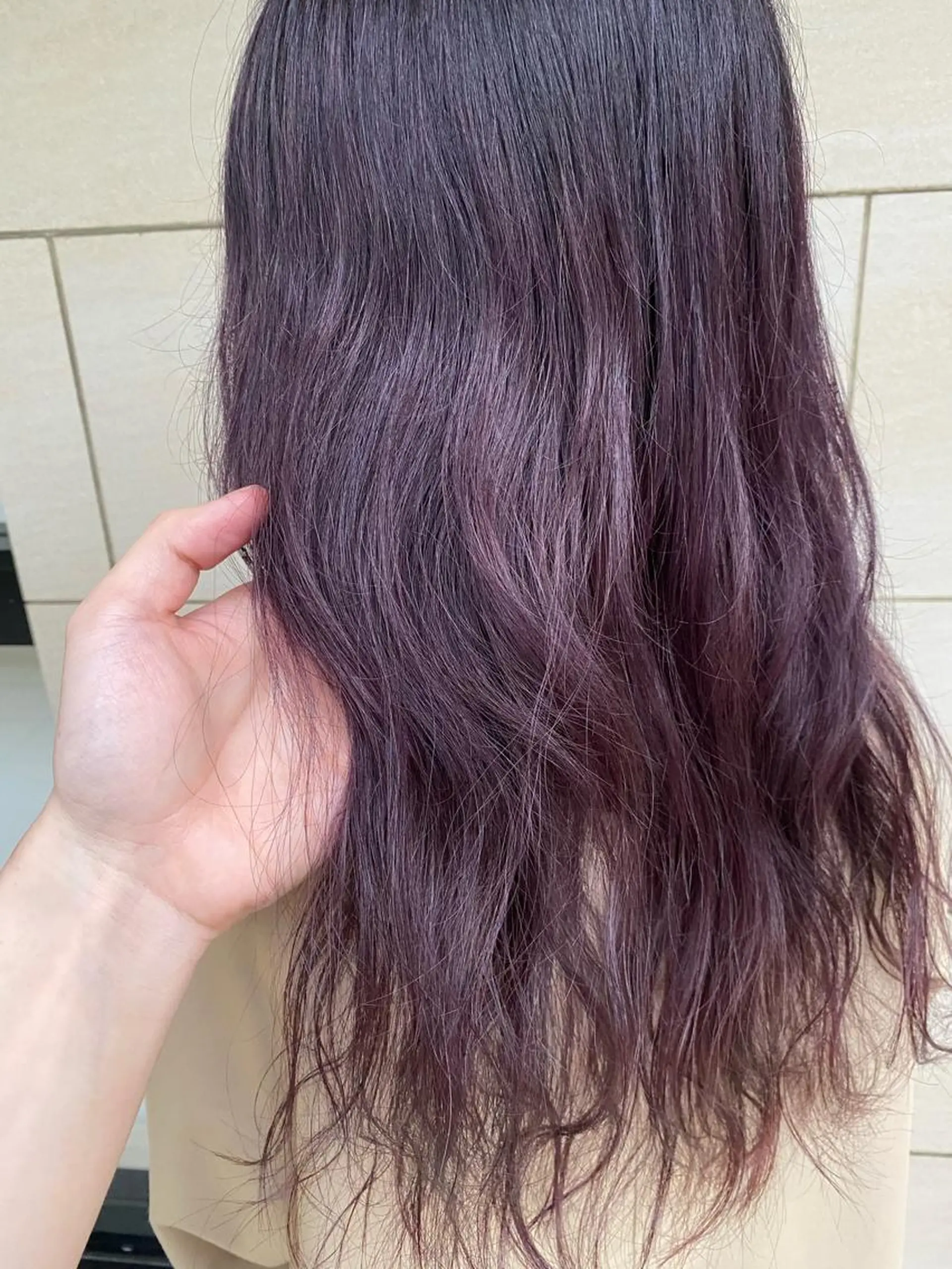 セミロング カラー カシス ラベンダーカラー 🌟縮毛矯正/ 髪質改善/髙橋🌟のヘアスタイル