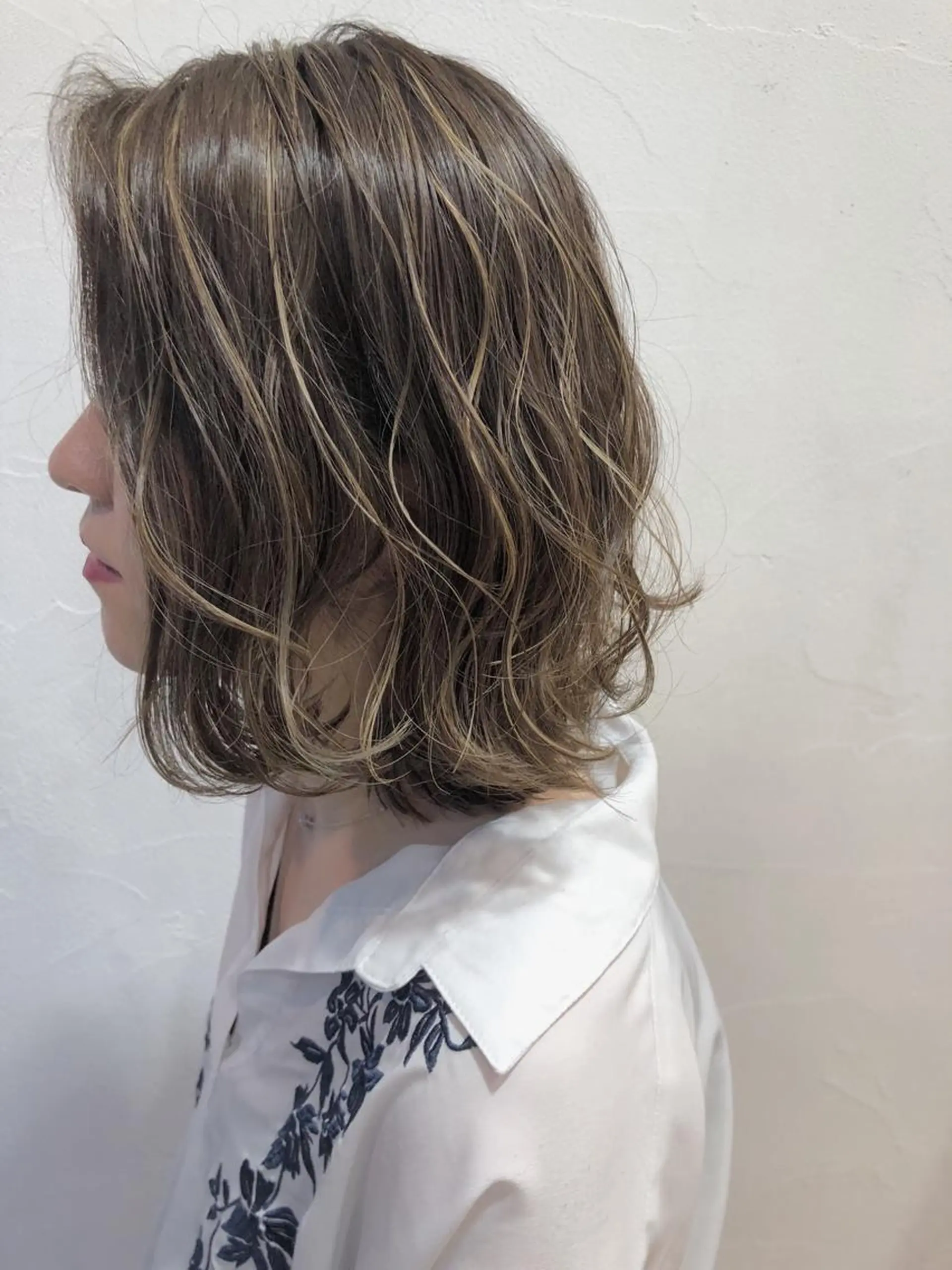 ショート カラー ハイライトカラー ボブ ハイライト メンズカット特化柏駅 徒歩3分LOUのヘアスタイル