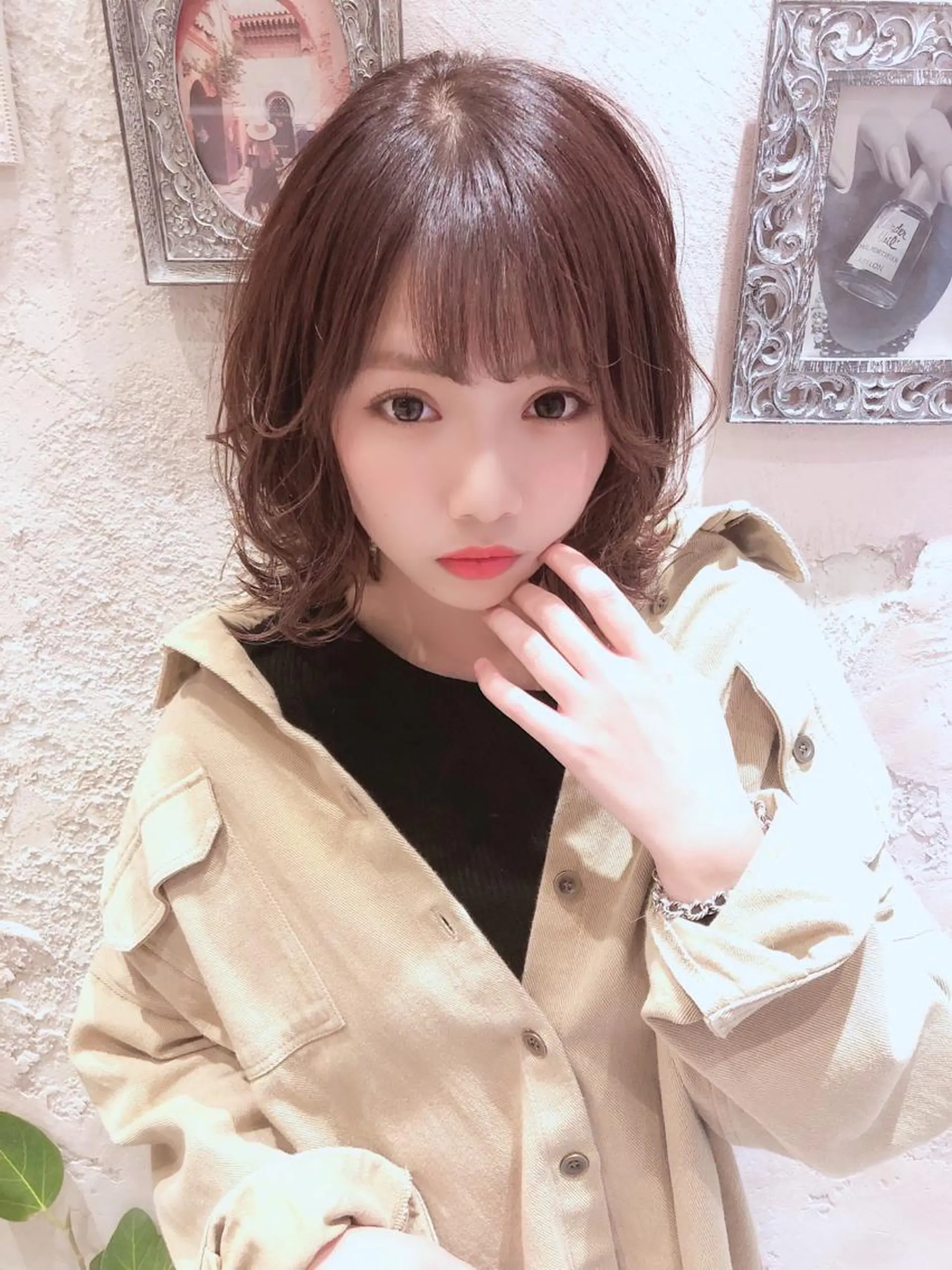 ミディアム カット ヘアカラー トリートメント 代表山口ひな 髪質改善のプロのヘアスタイル