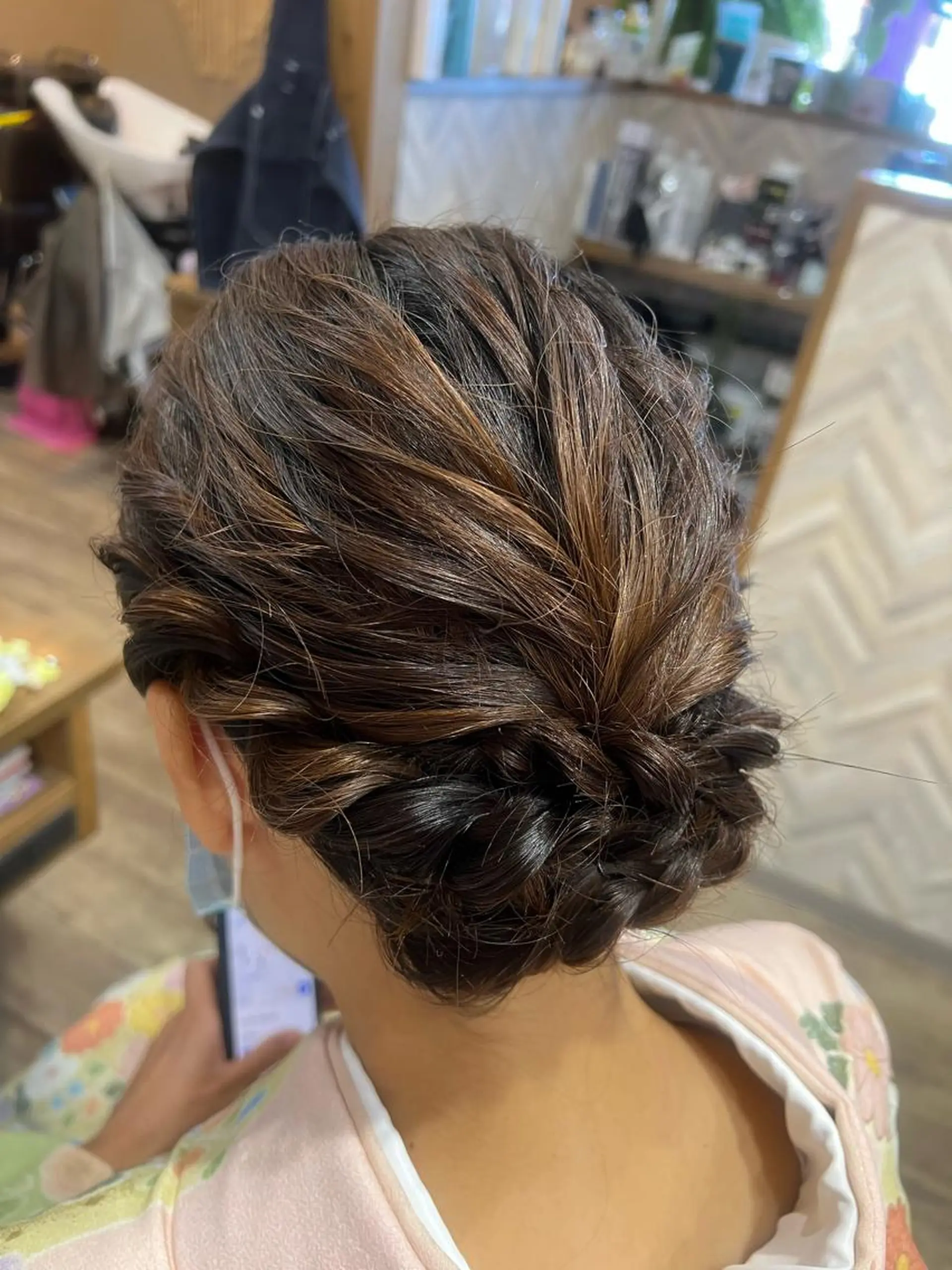 ヘアアレンジ 着物ヘア B-rilliant ビーリリアント所属・今井 里美のヘアスタイル