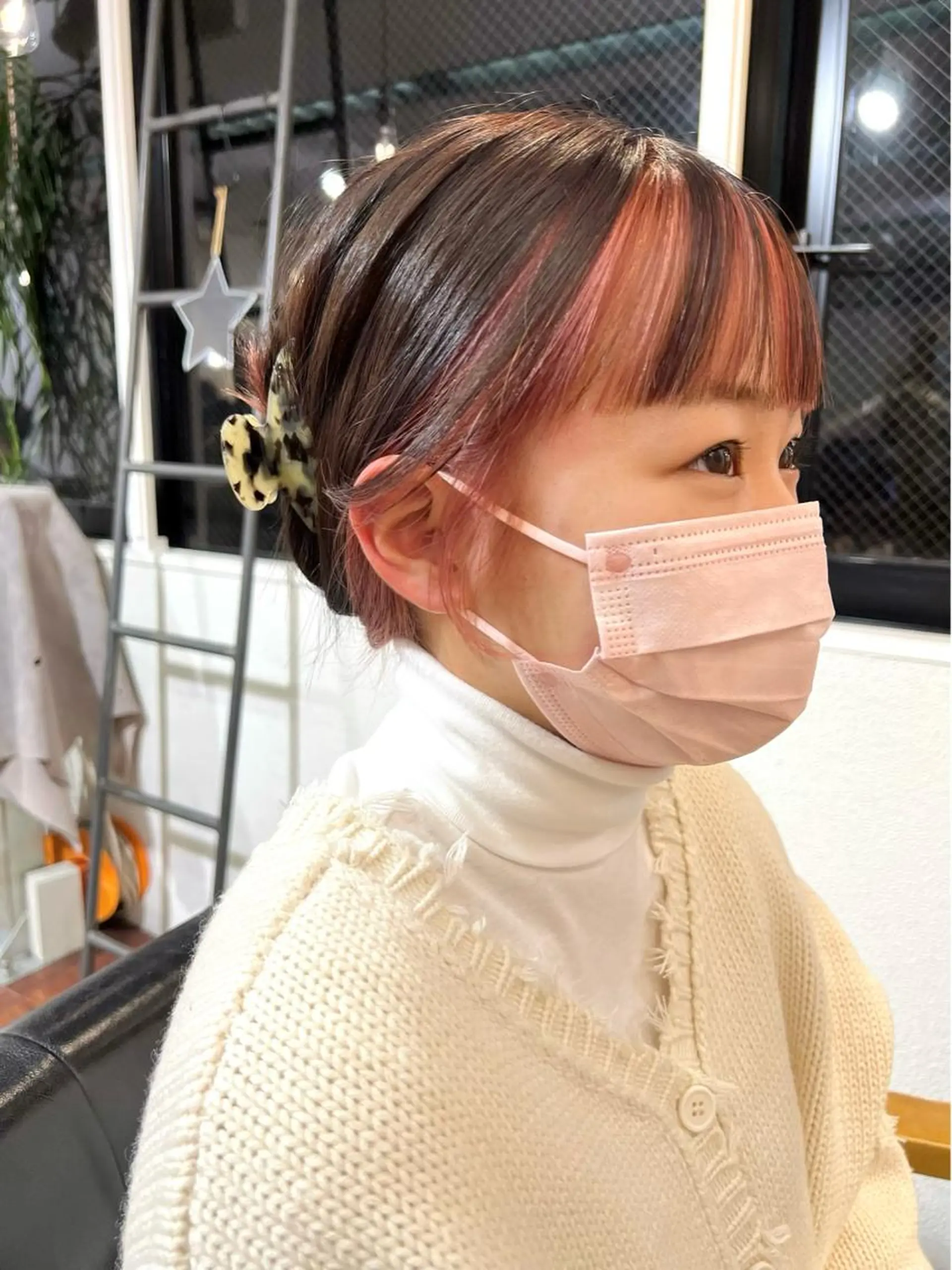 セミロング カラー 韓国風ヘア おくれ毛 韓国ヘア /男女❄️ 細江 美紅のヘアスタイル