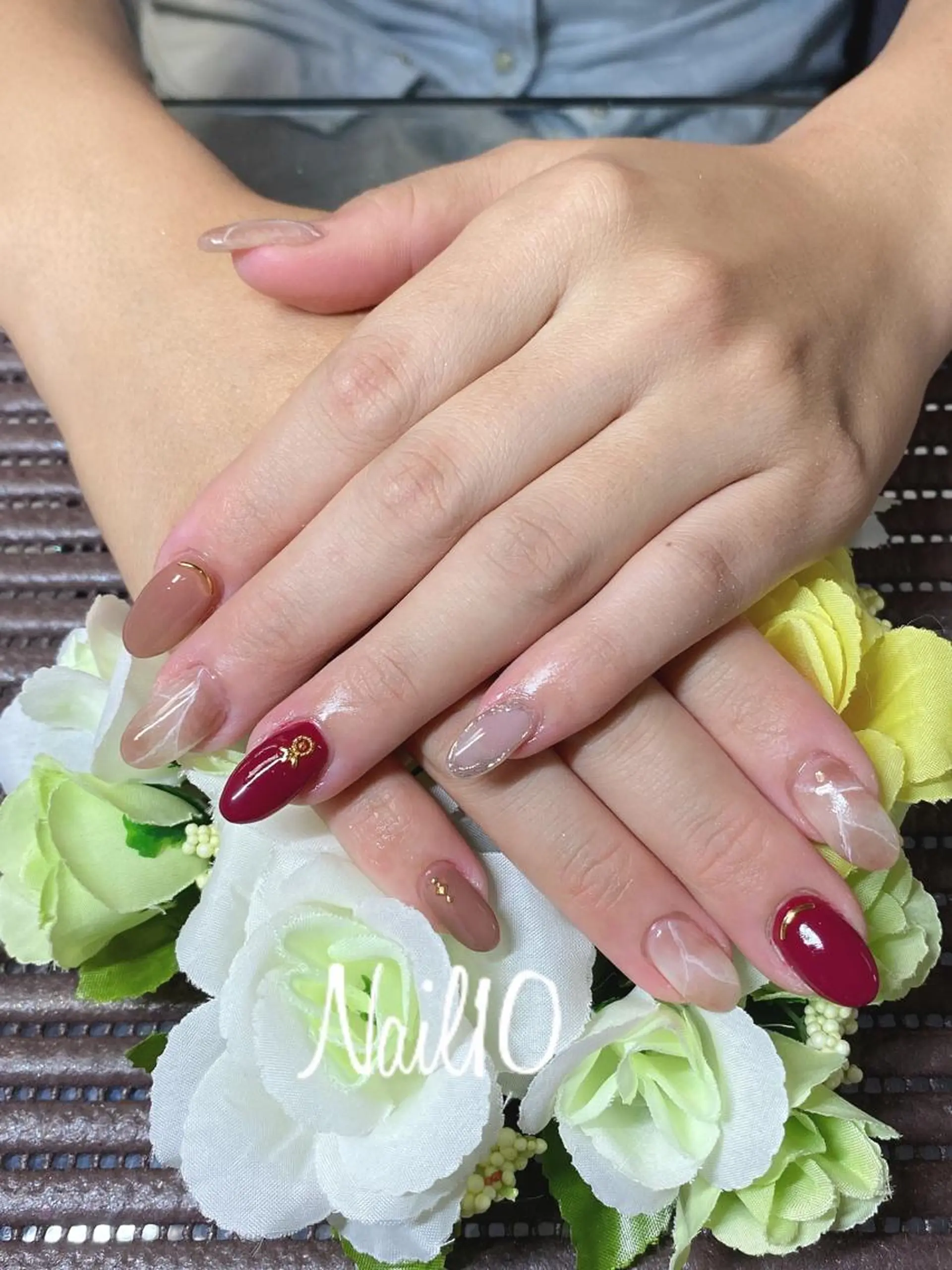 ネイル アートネイル 長さ出し シンプルネイル Nail10 Kakoのネイルデザイン