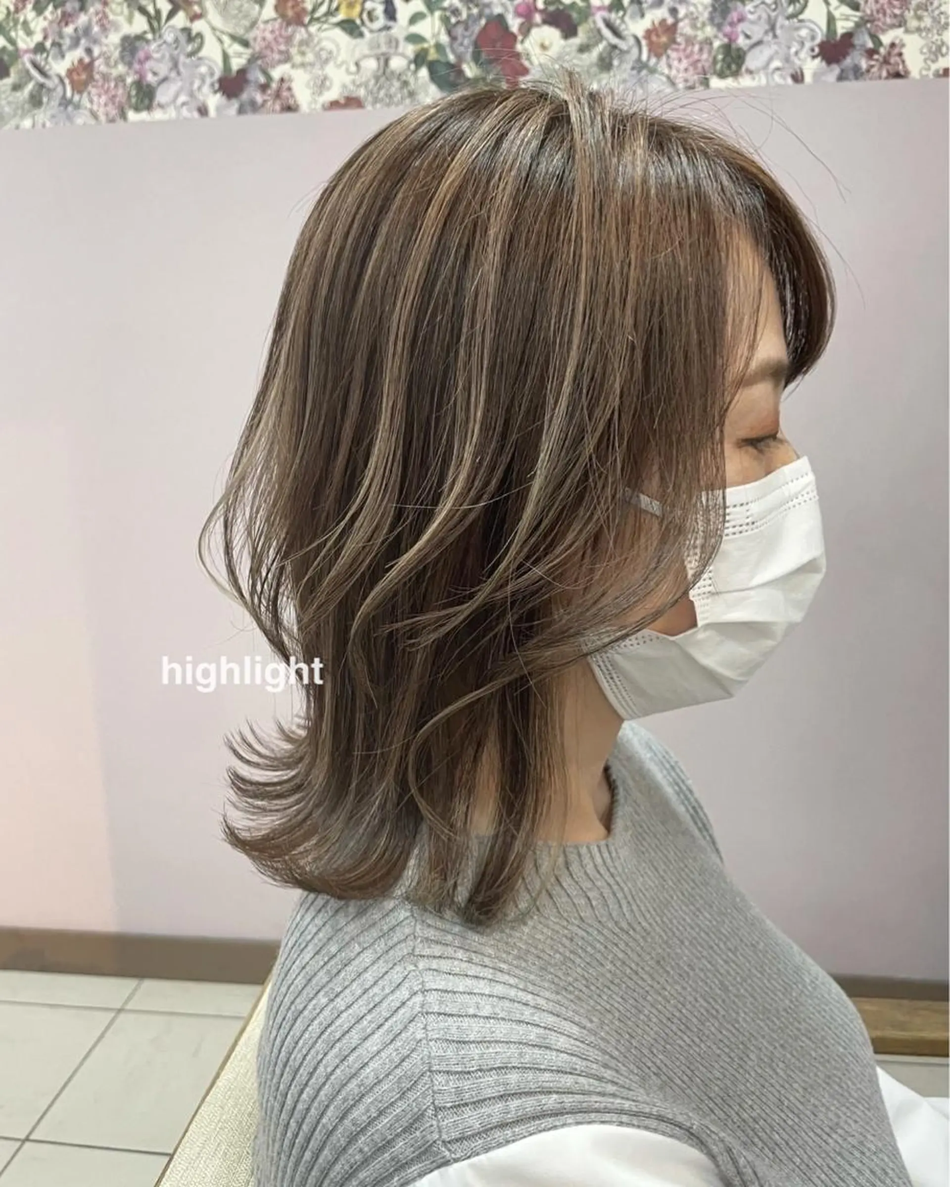 セミロング 中村咲月/髪質改善 /耳つぼジュエリーのヘアスタイル