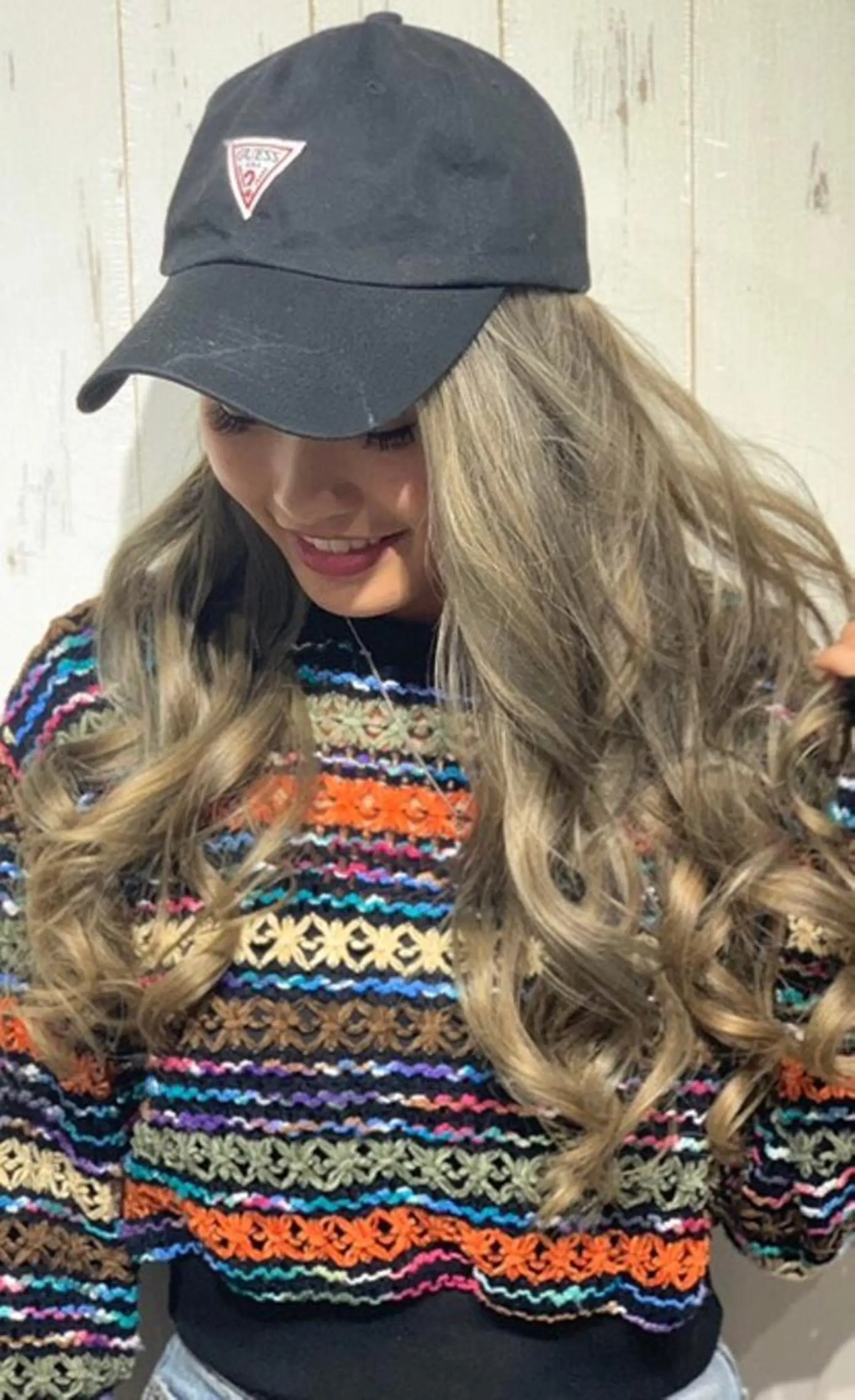 ロング カラー パーマ ヘアアレンジ Device ディバイスのヘアスタイル