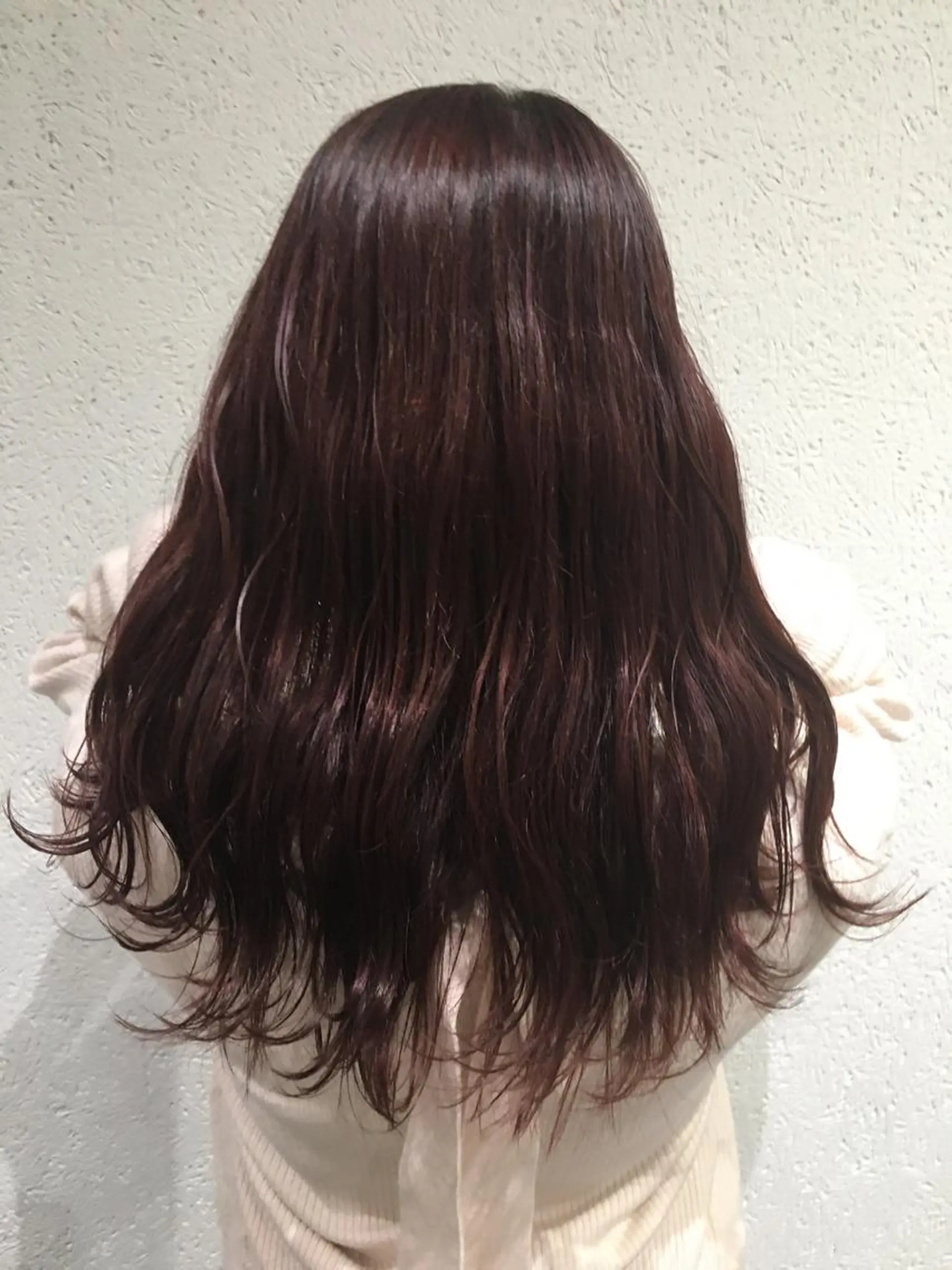 セミロング カラー ブラウンカラー バイオレットカラー バイオレットブラウン カット ヘアカラー 💎髪質改善💎 西森千夏のヘアスタイル