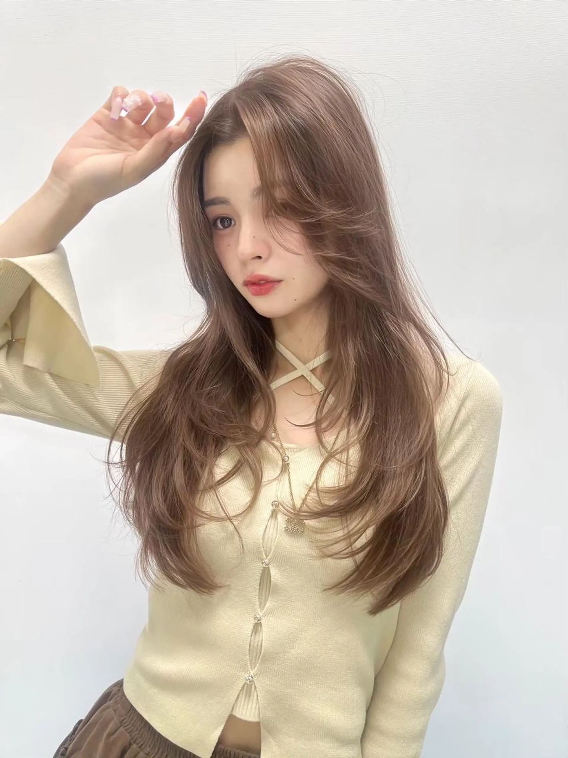 カラー 透明感☘️赤み消し カラー☘️横浜美容室のヘアスタイル