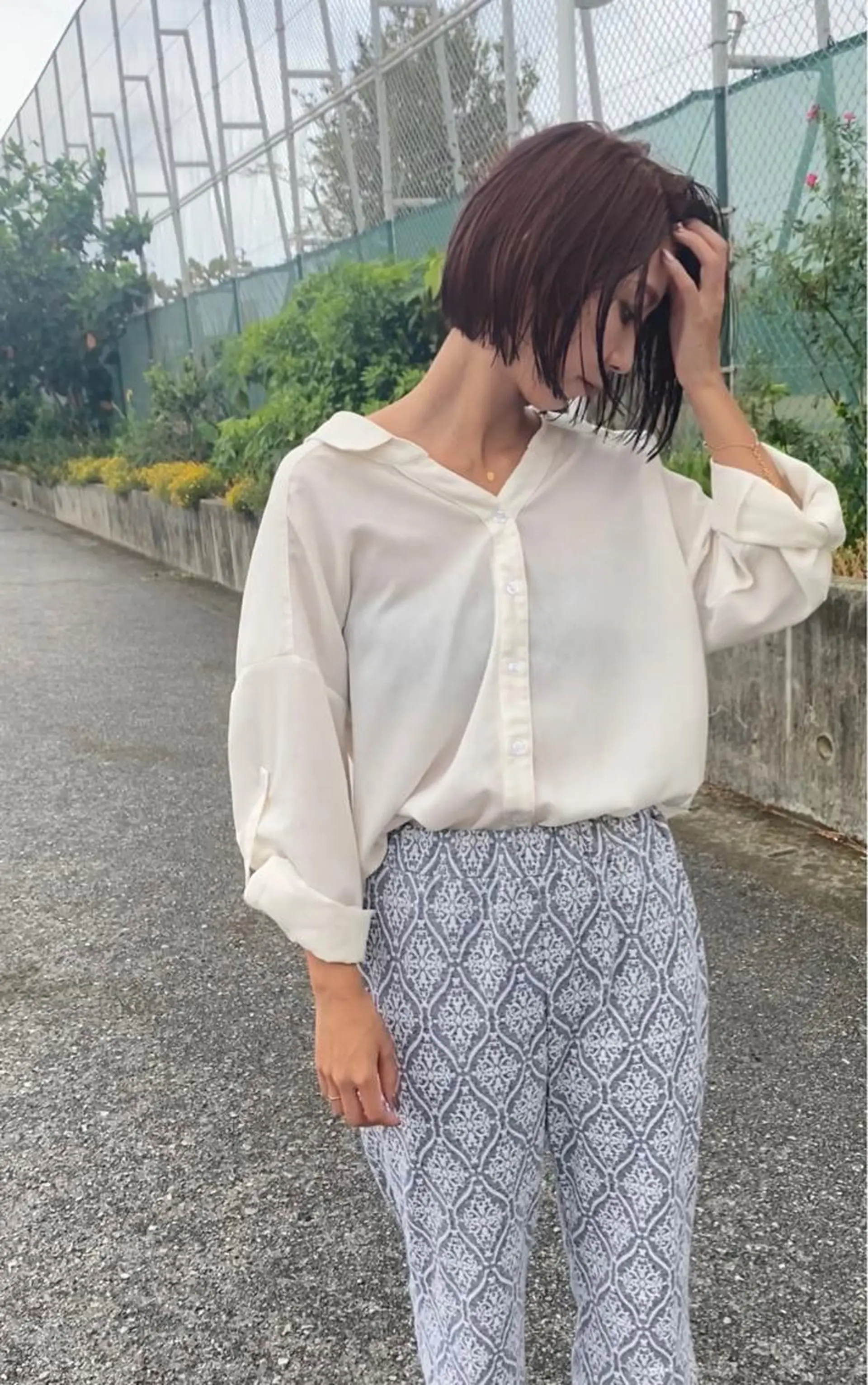 ショート カラー ボブ カット ヘアカラー grand juteのヘアスタイル