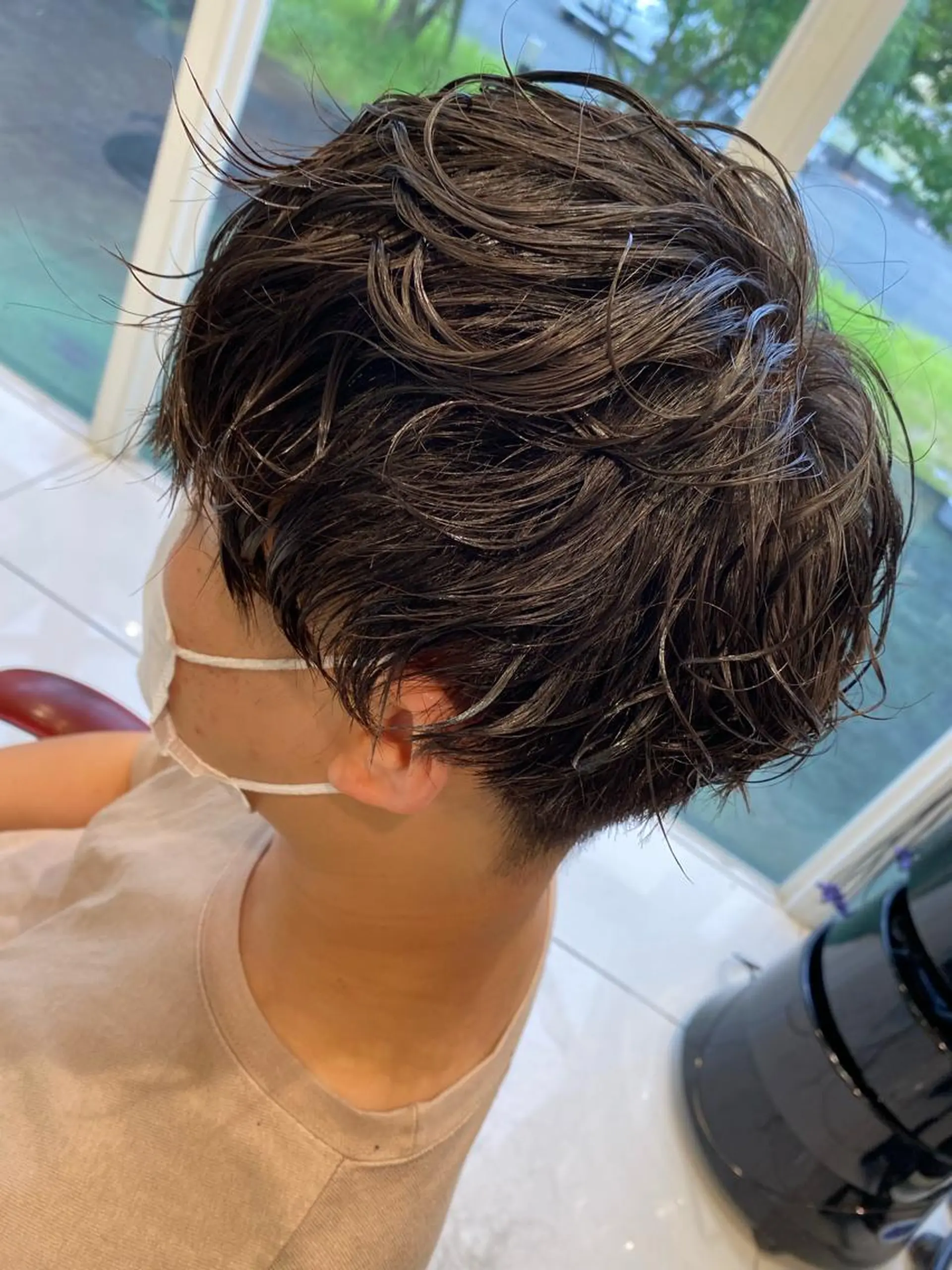 パーマ メンズ メンズパーマ スパイラルパーマ 鈴木 颯介のヘアスタイル