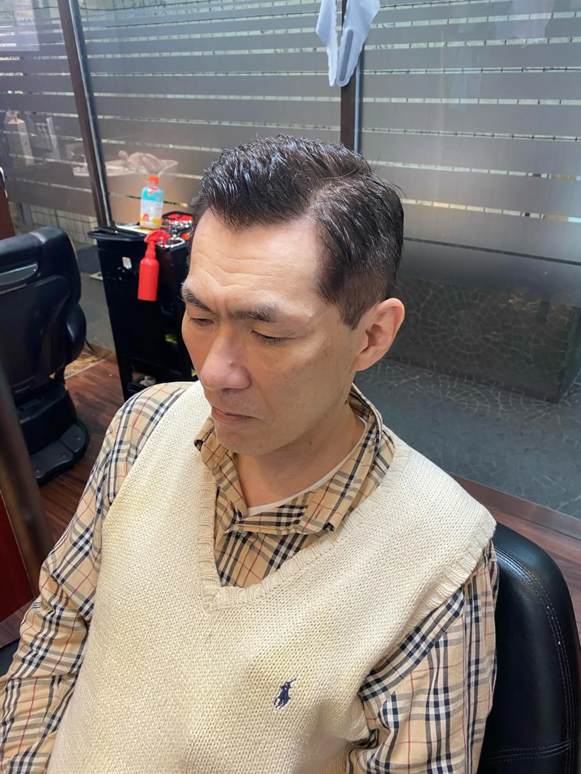 ショート カラー メンズ 💈ヒロ銀座💈 ✨墓越聖菜✨のヘアスタイル