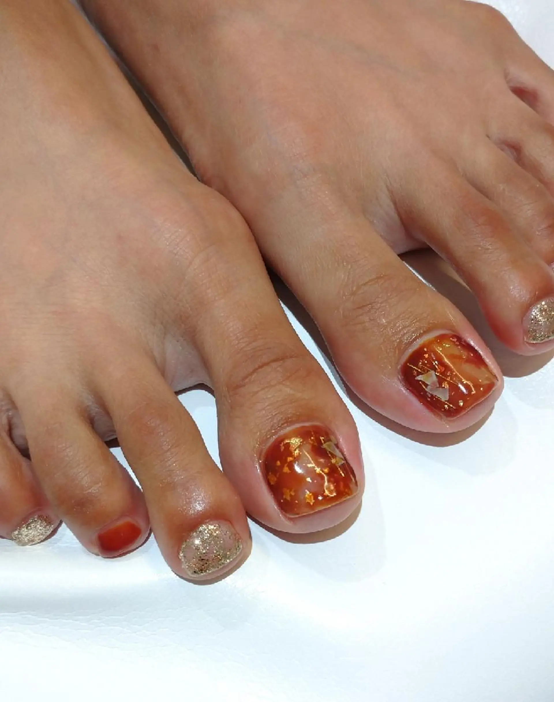 ネイル フットネイル フットネイル 會田 瑠衣のネイルデザイン