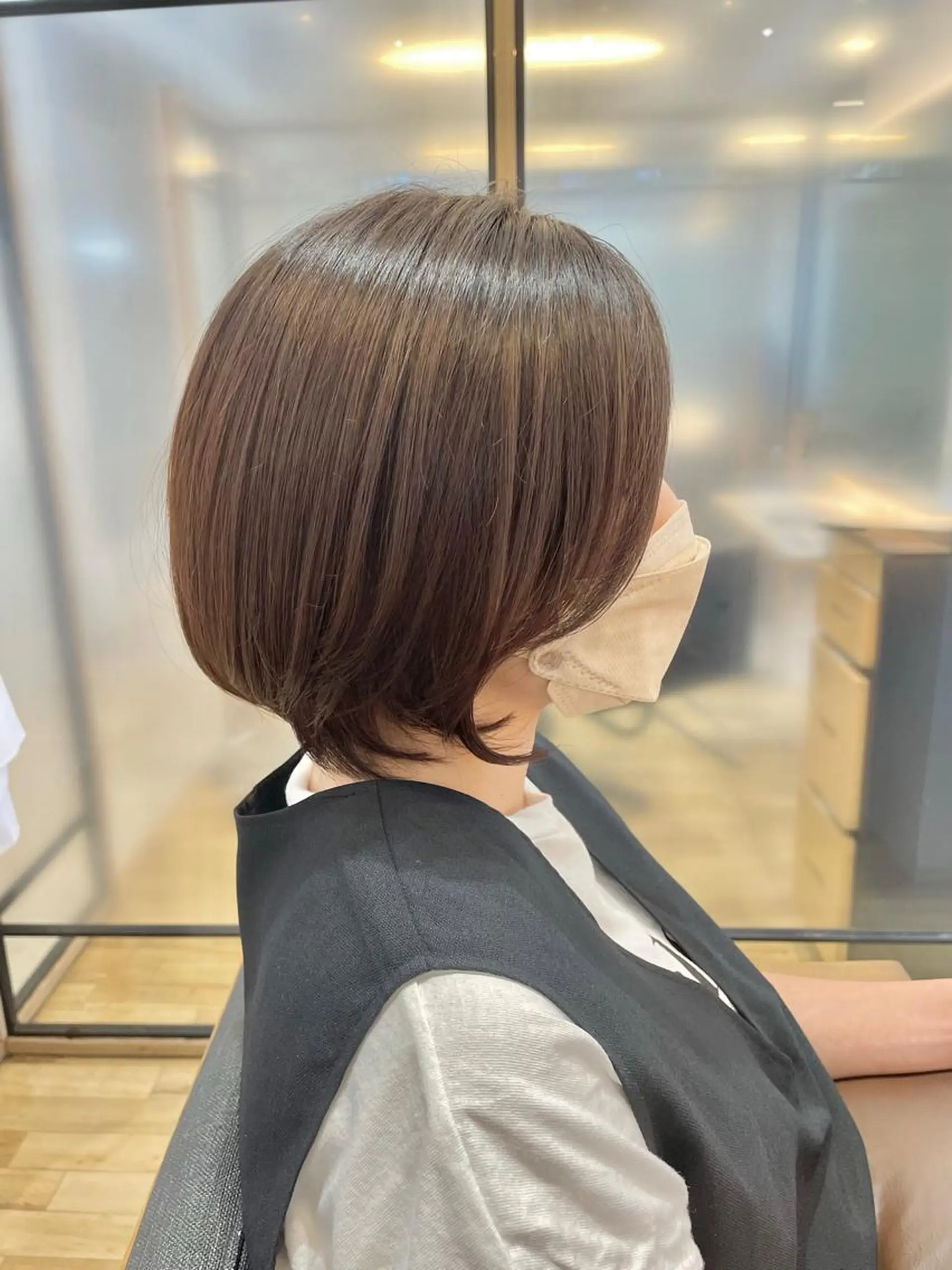 ショート ショートボブ 丸みショート ボブ ハイライト 髪質改善 シノハラ ガクト ショート/白髪ぼかしのヘアスタイル