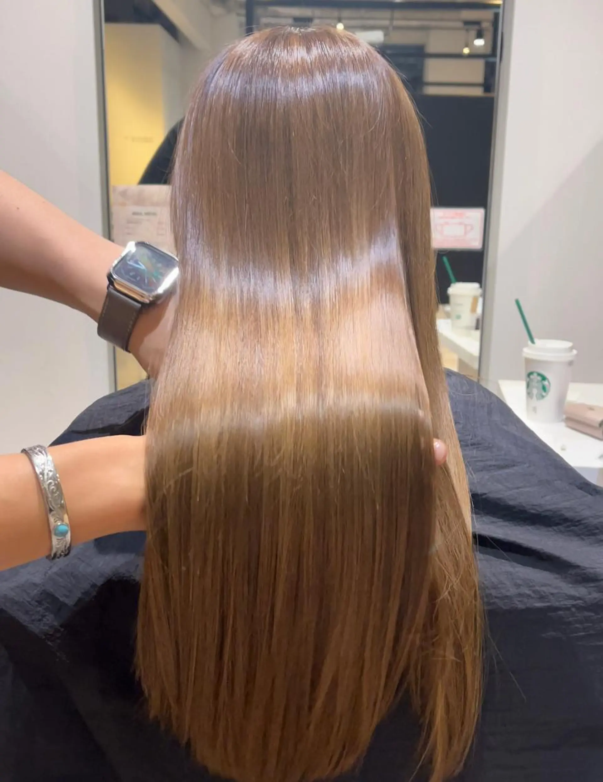 ロング 髪質改善 カット 縮毛矯正 biscohair 髪にドラマを。のヘアスタイル