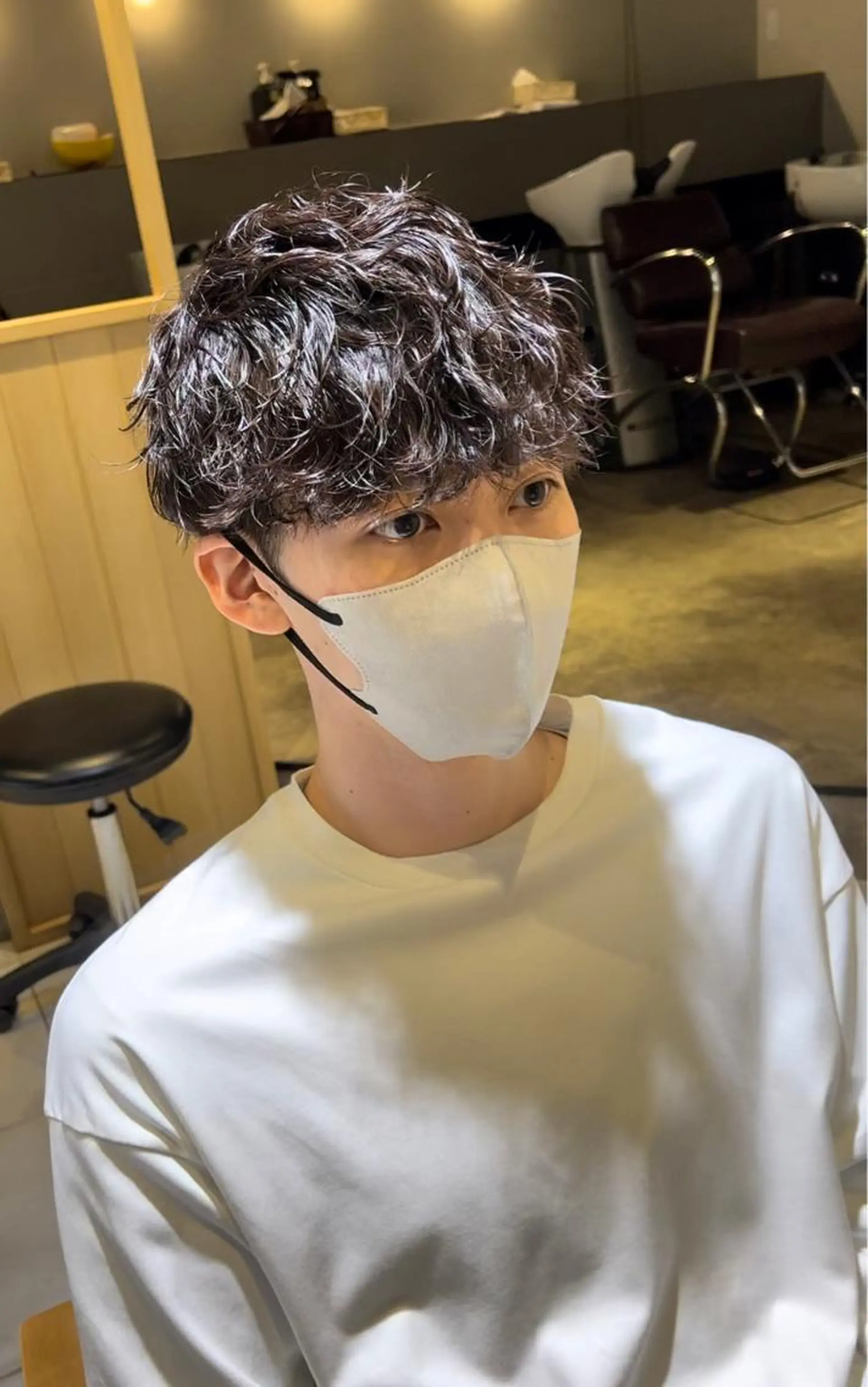 ショート パーマ メンズ カット パーマ メンズパーマ⚜️ 角花ひろゆきのヘアスタイル